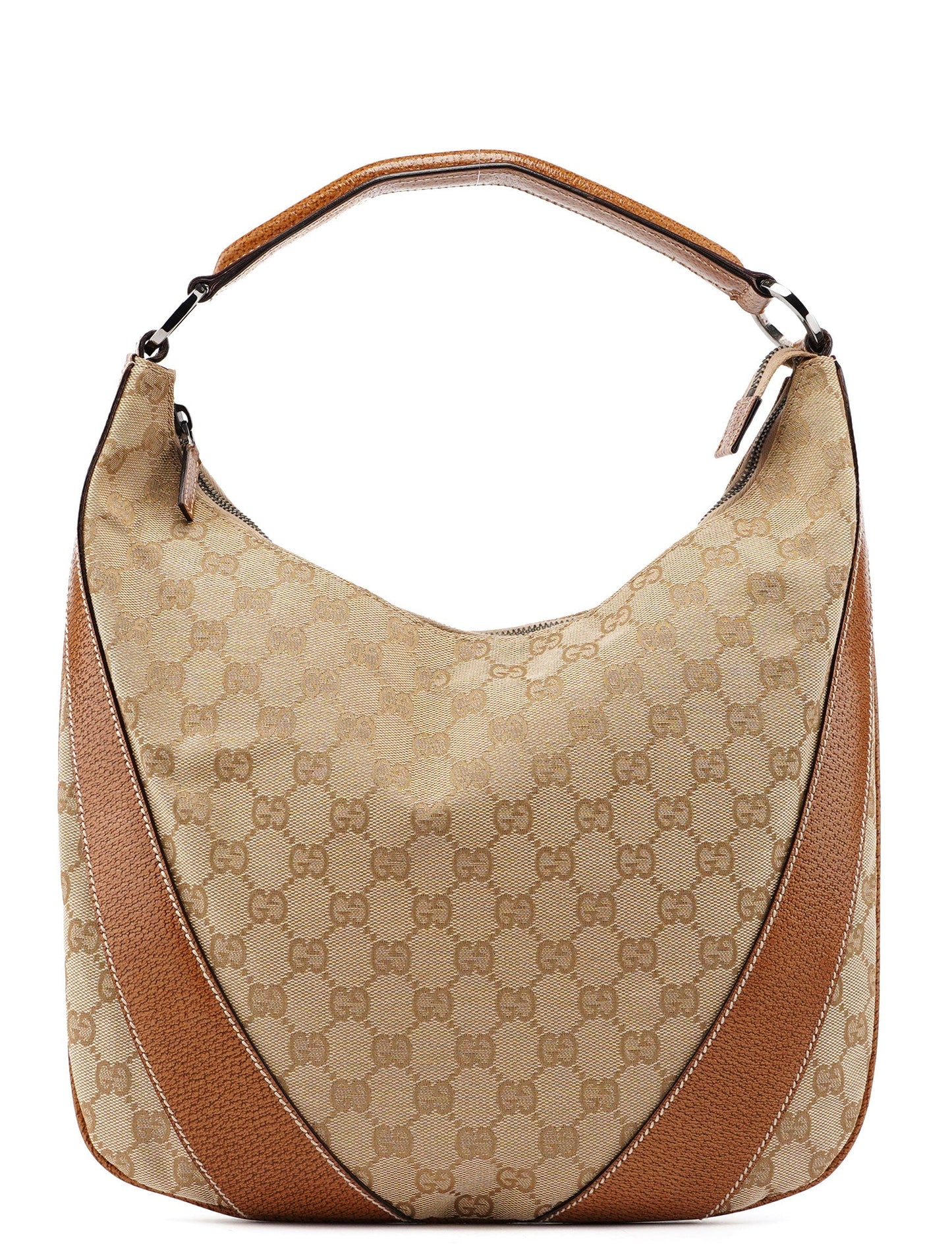 124357 Beige GG Hobo Shoulder Bag