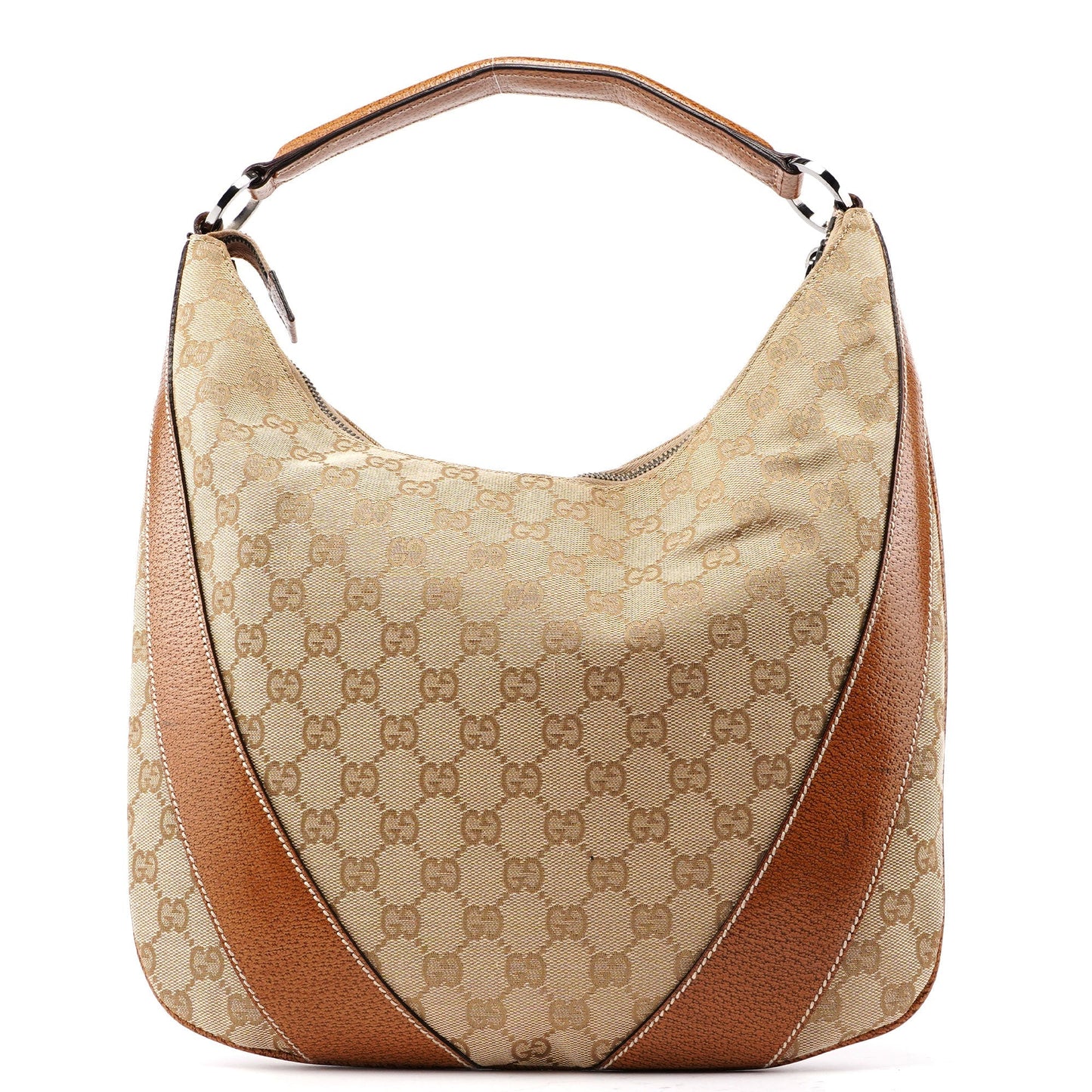 124357 Beige GG Hobo Shoulder Bag