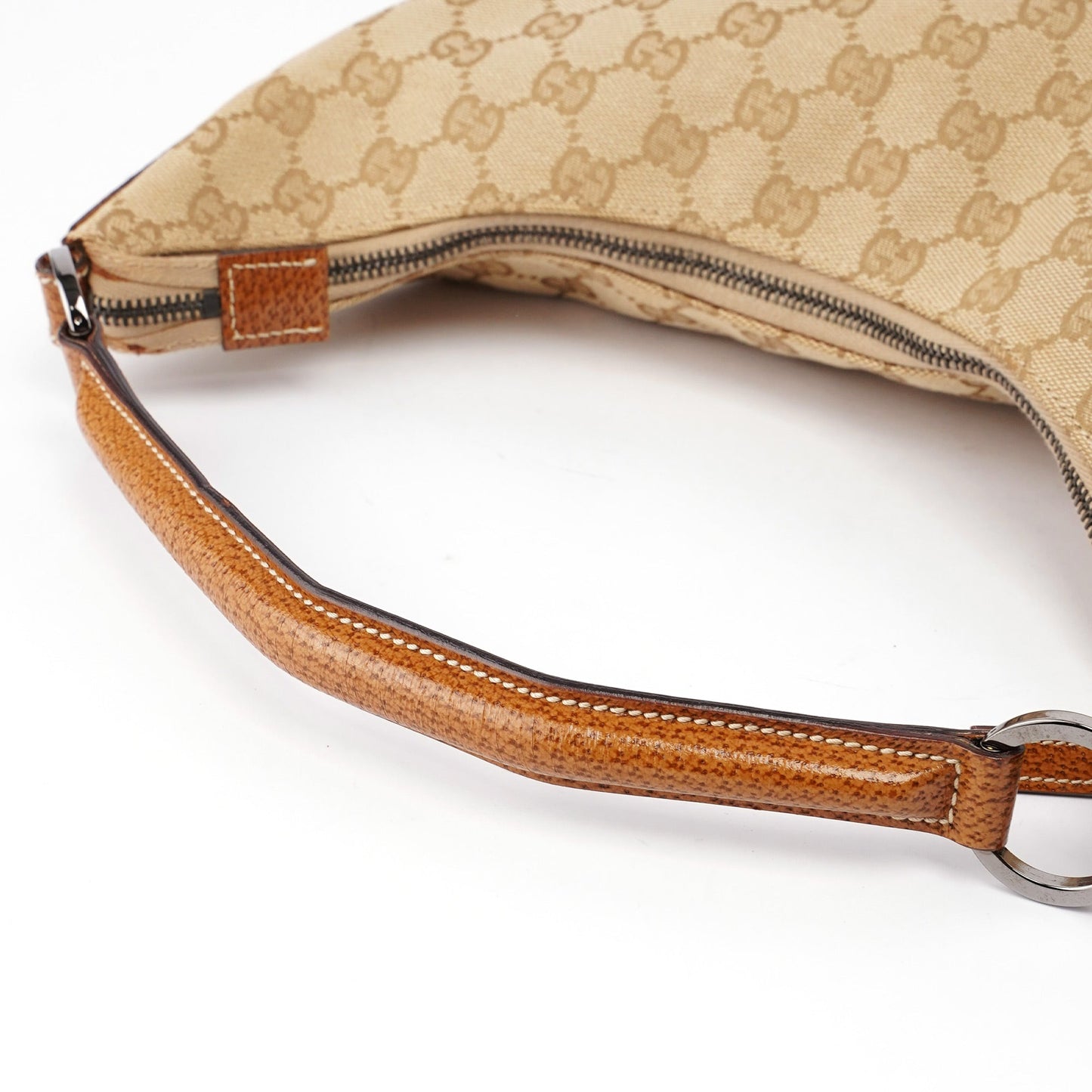 124357 Beige GG Hobo Shoulder Bag