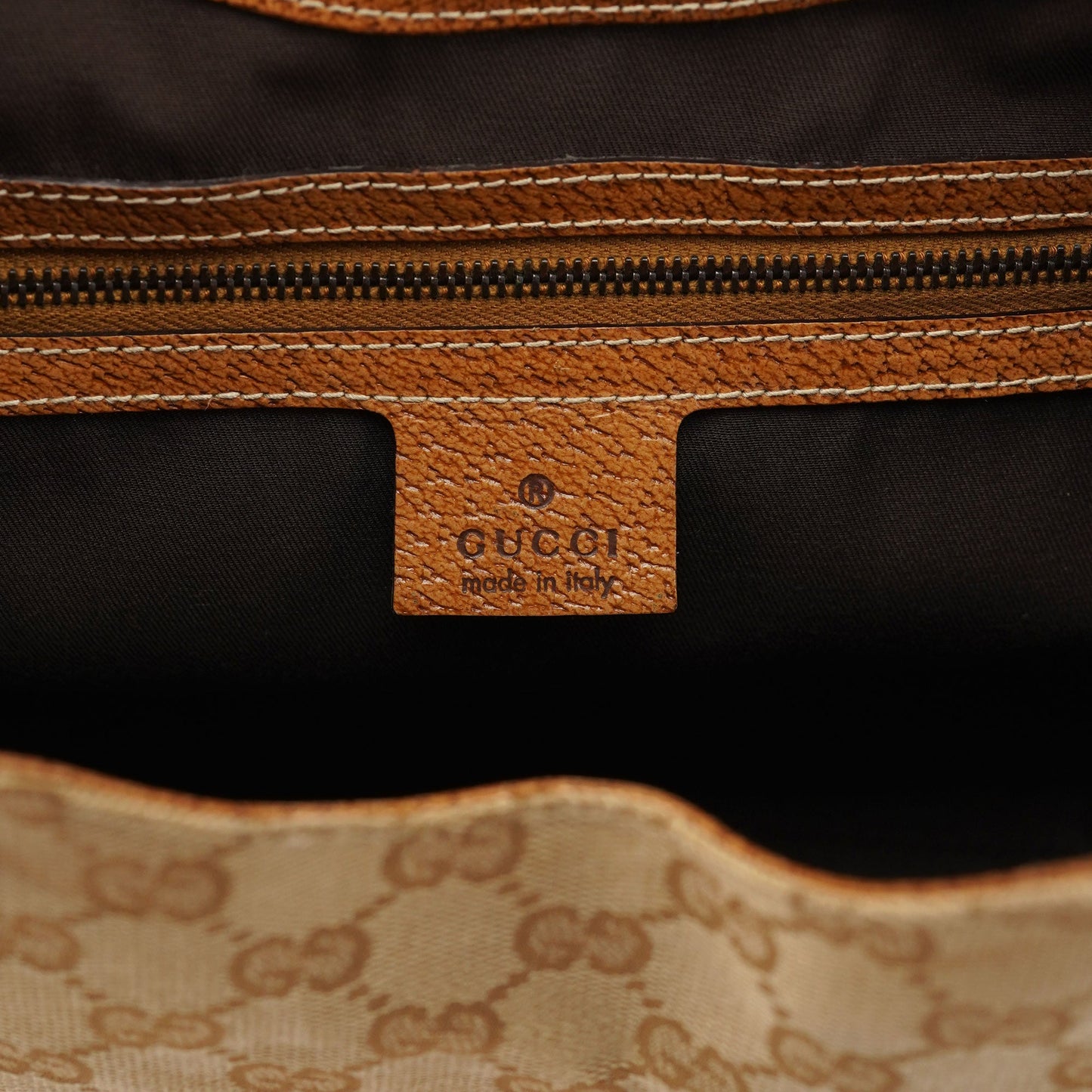 124407 Beige GG Jackie Shoulder Bag