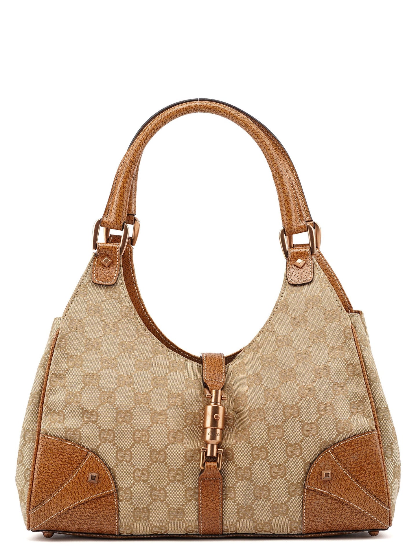 124407 Beige GG Jackie Shoulder Bag