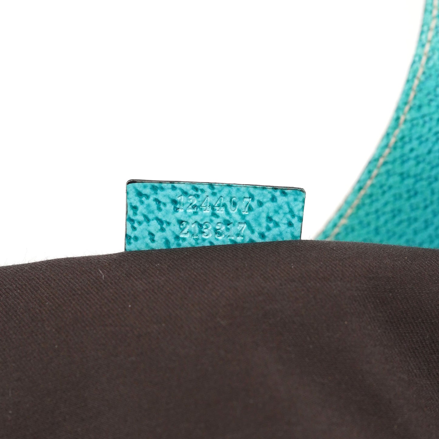 124407 Beige Turquoise GG Jackie Shoulder Bag