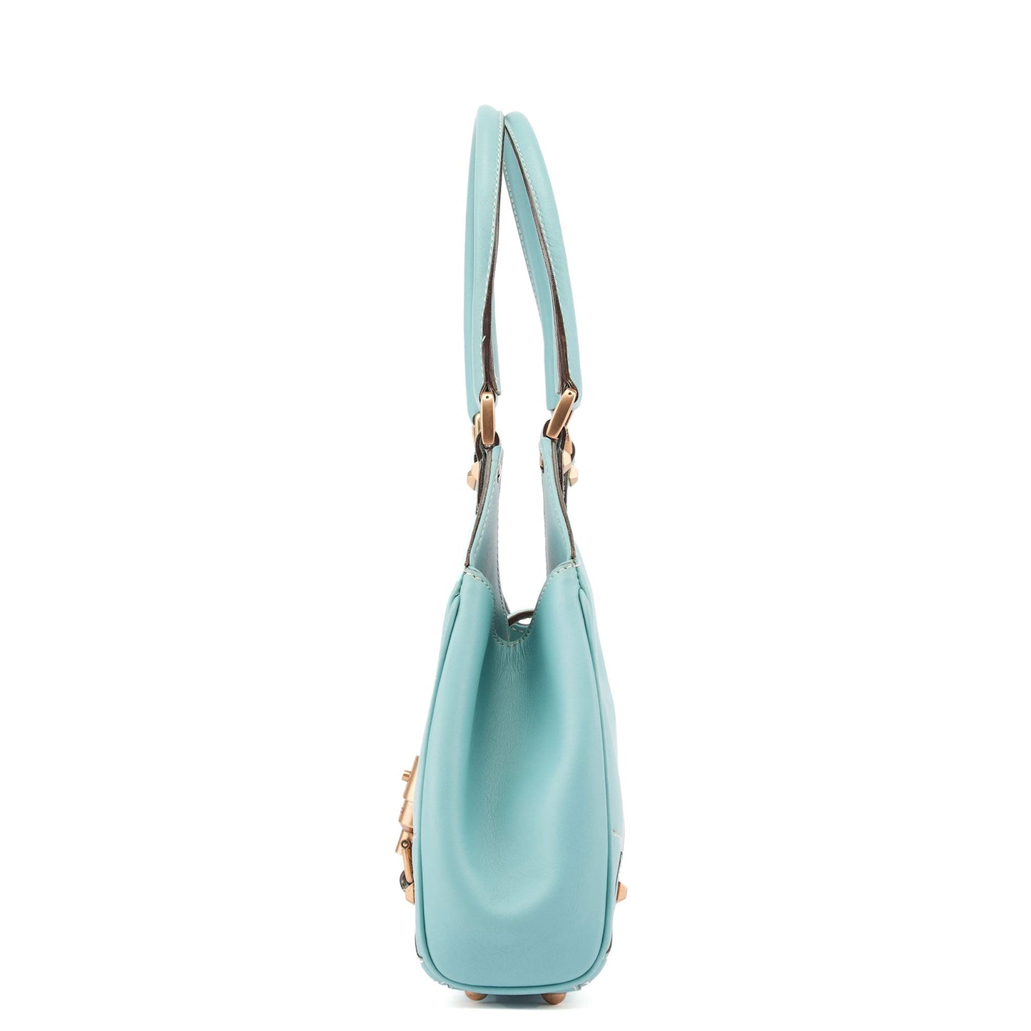 124409 Baby Blue Leather GG Jackie Shoulder Bag