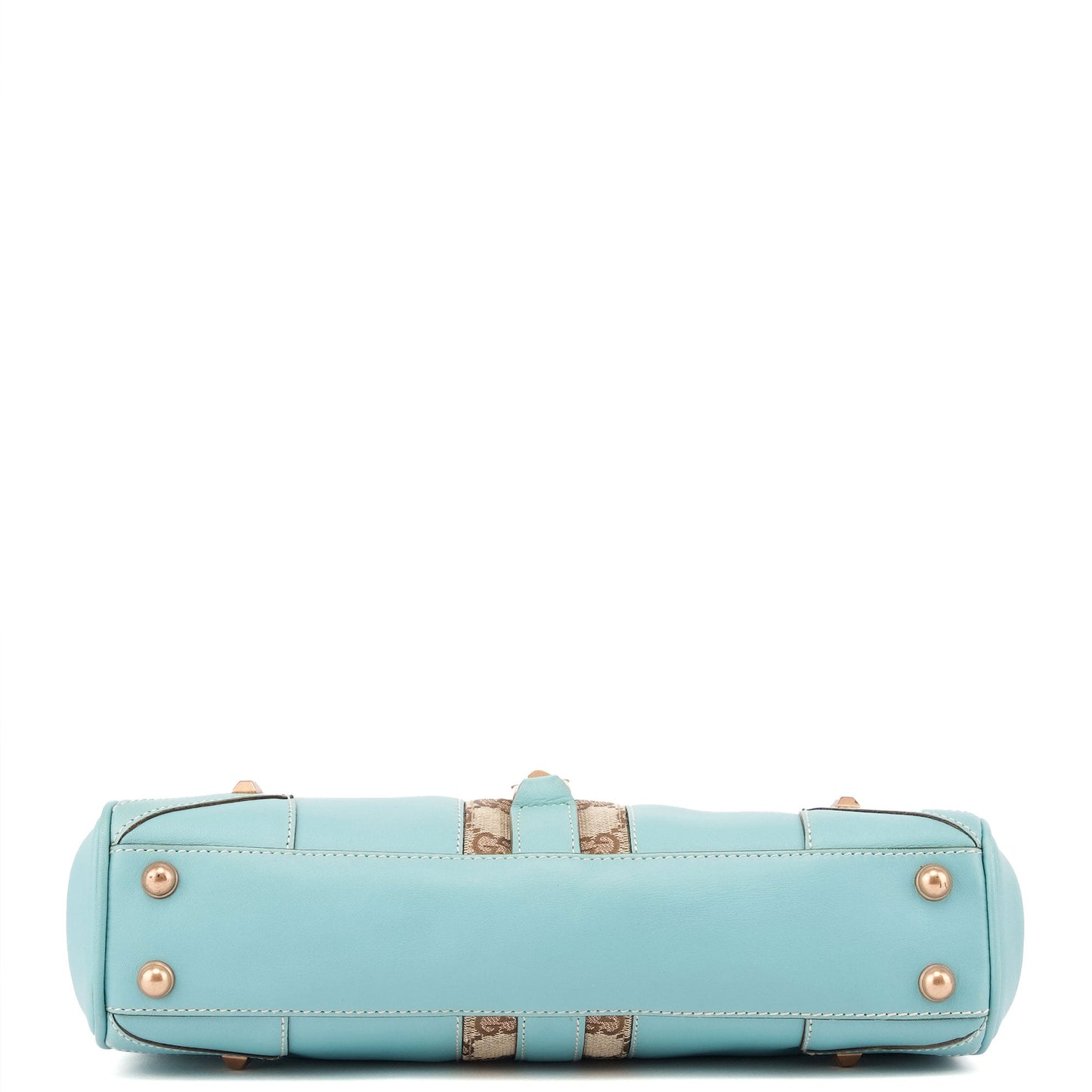 124409 Baby Blue Leather GG Jackie Shoulder Bag