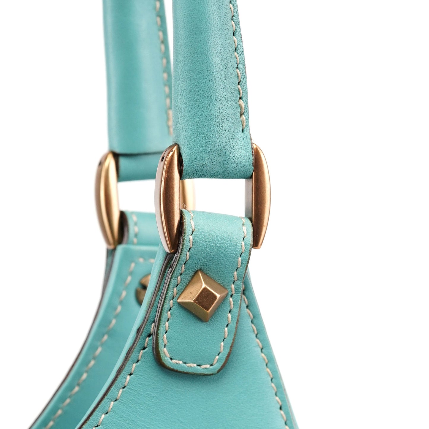 124409 Baby Blue Leather GG Jackie Shoulder Bag