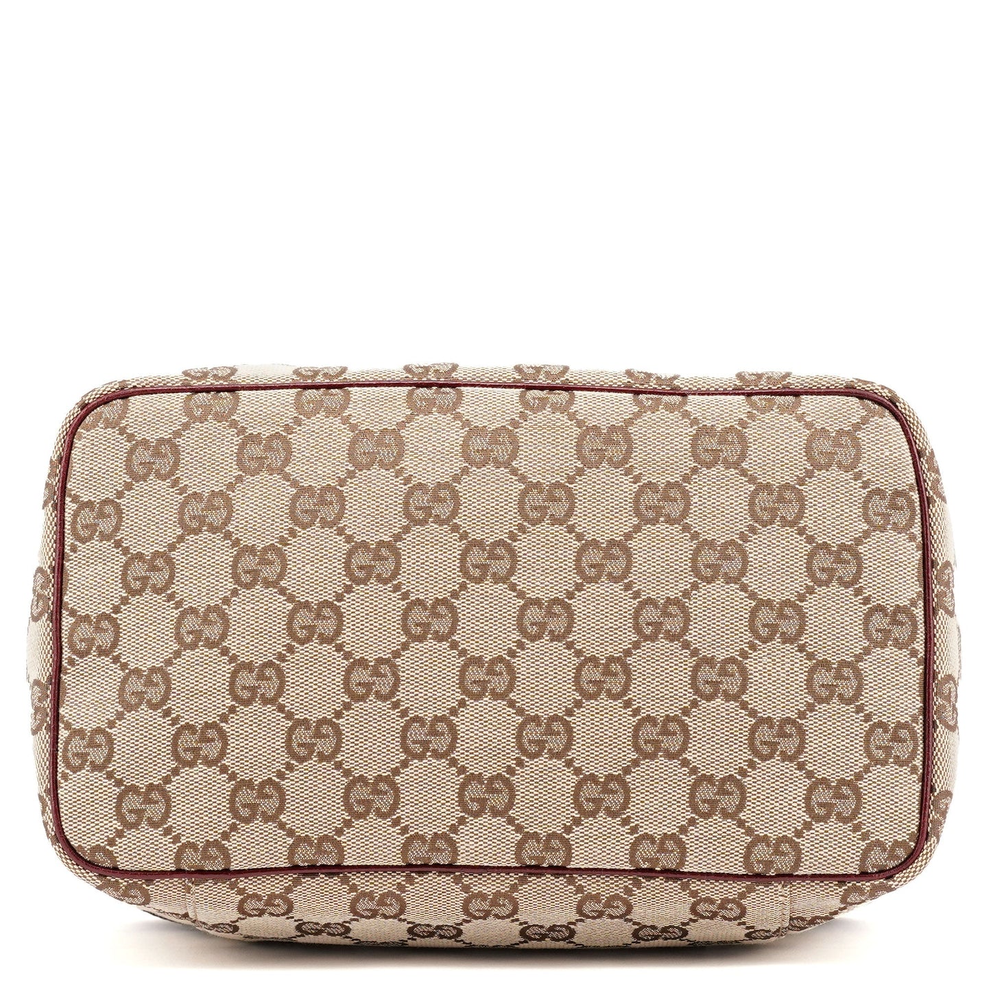 124540 Beige Burgundy GG Vanity Bag