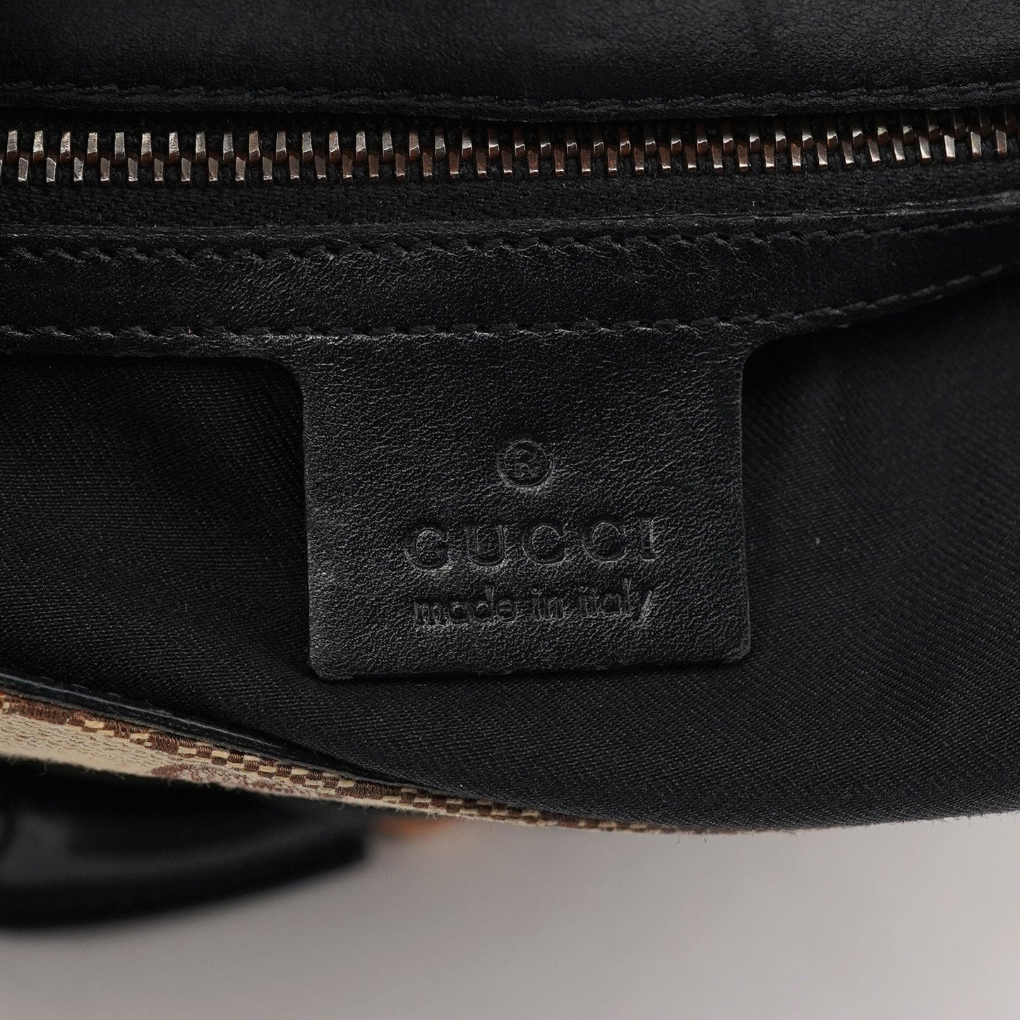 129699 Beige GG Horsebit Shoulder Bag