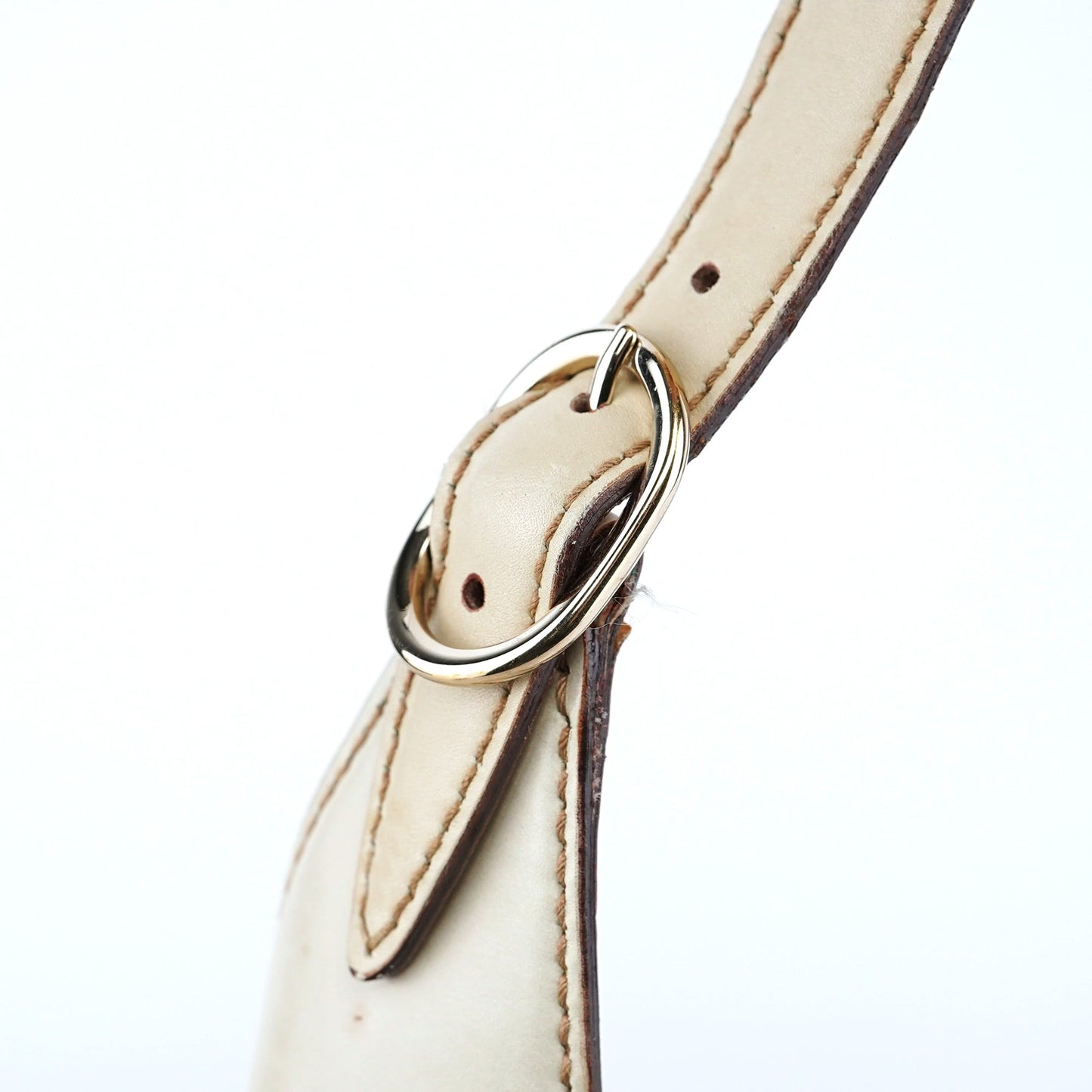 140040 Beige Canvas Sequin Jackie Shoulder Bag