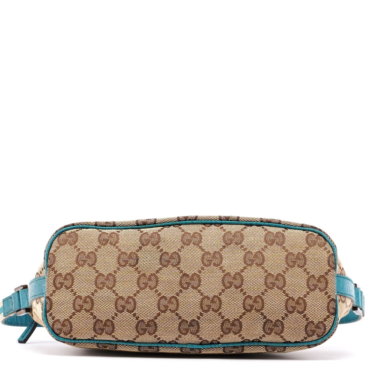 141809 Beige Blue GG Boat Pochette