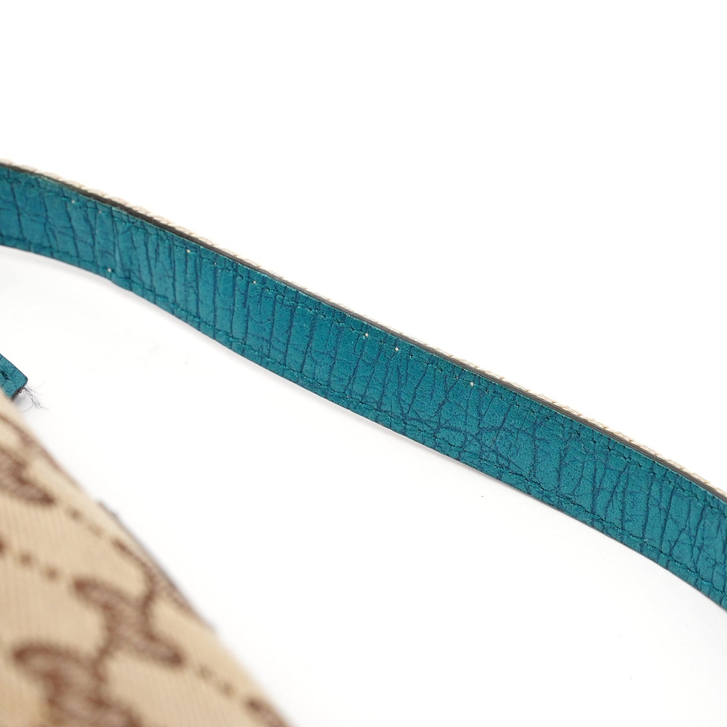 141809 Beige Blue GG Boat Pochette