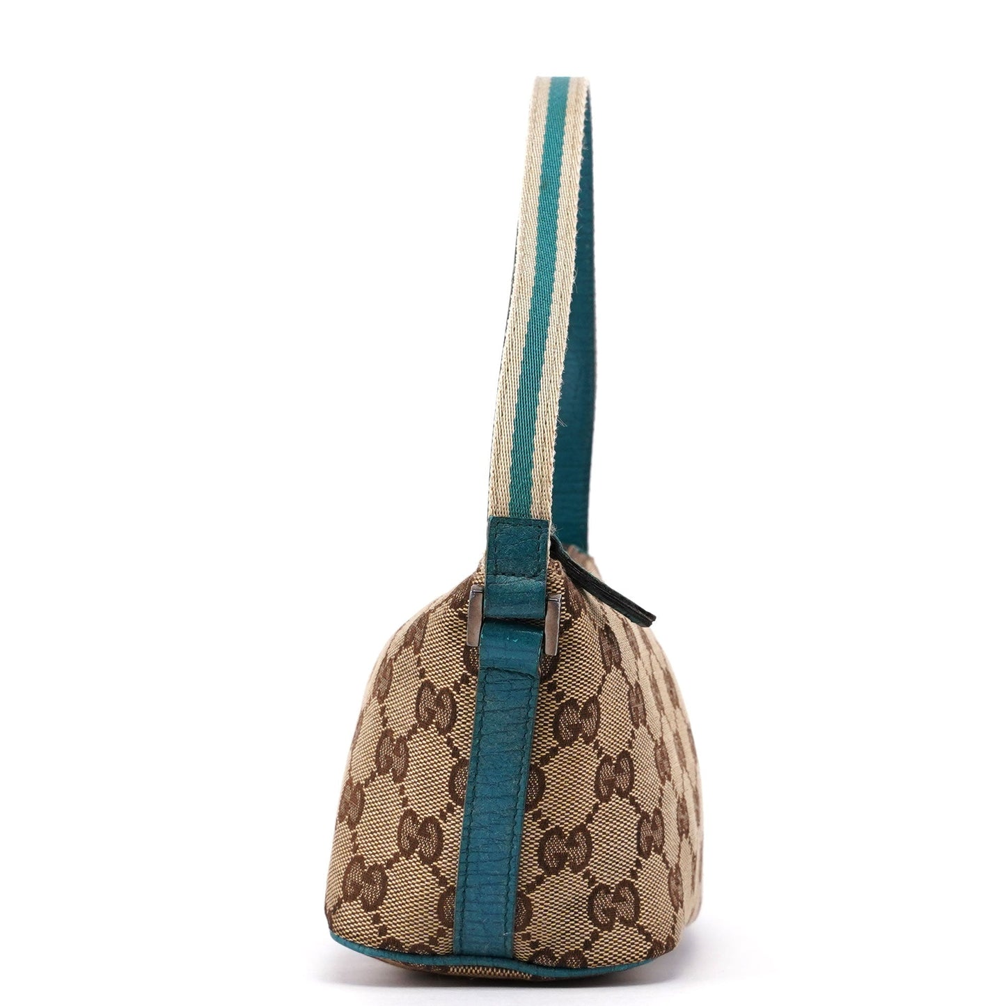 141809 Beige Blue GG Boat Pochette