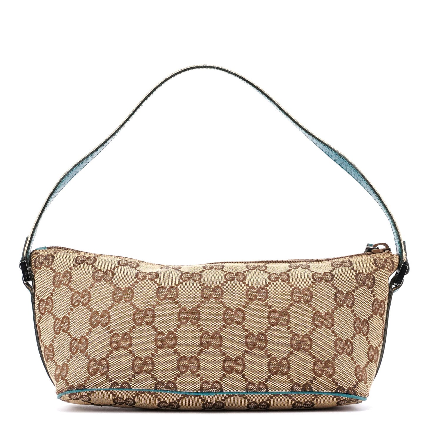 141809 Beige Blue GG Boat Pochette