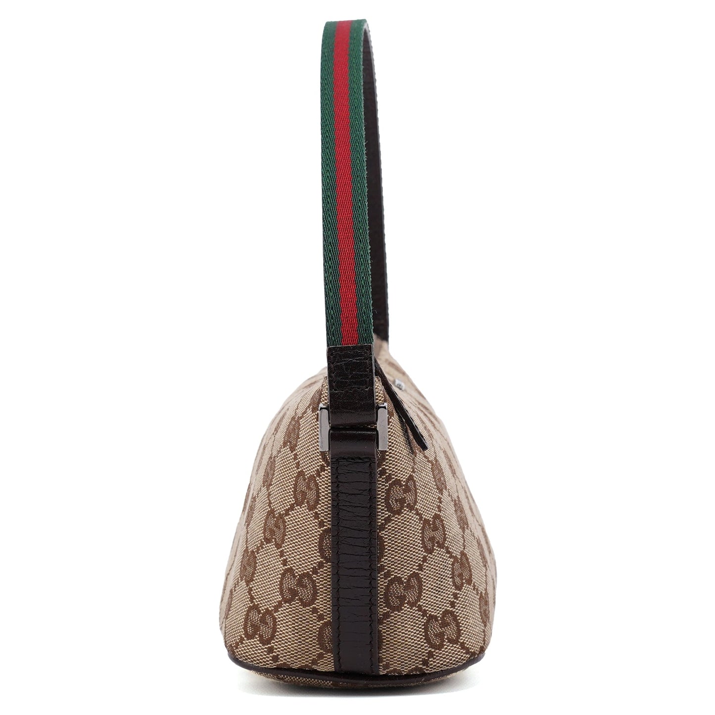 141809 Beige Brown GG Boat Pochette