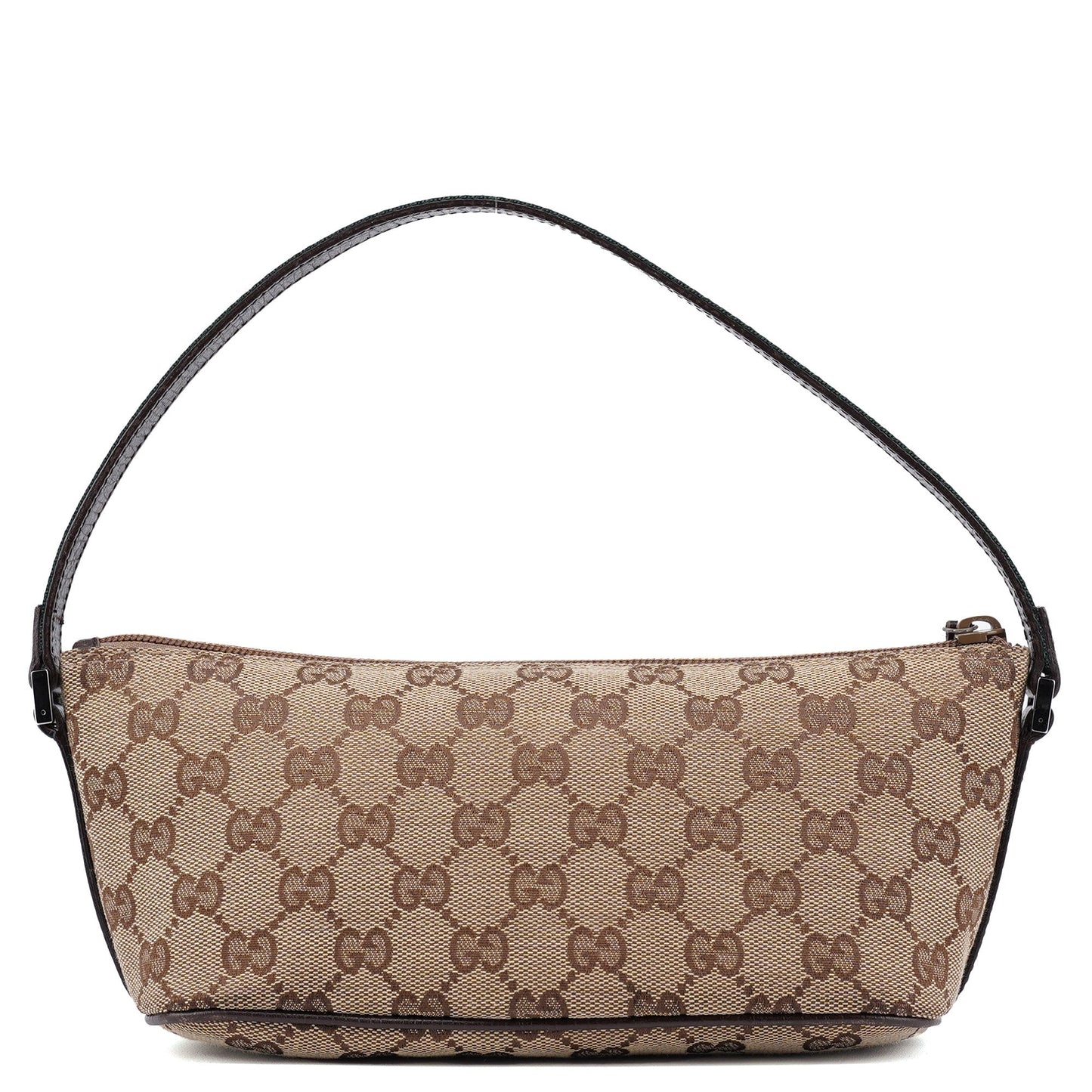 141809 Beige Brown GG Boat Pochette
