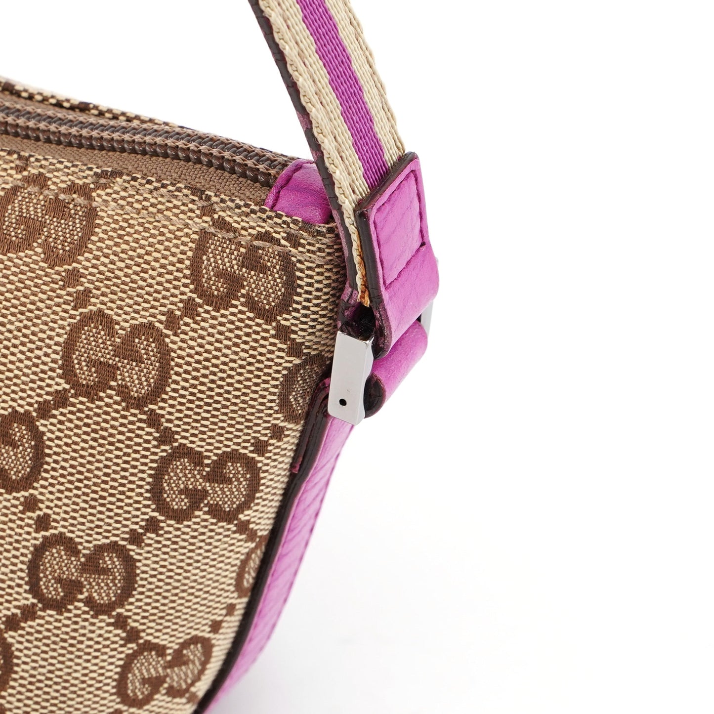 141809 Beige Pink GG Boat Pochette