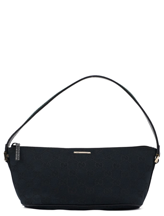 141809 Black GG Boat Pochette