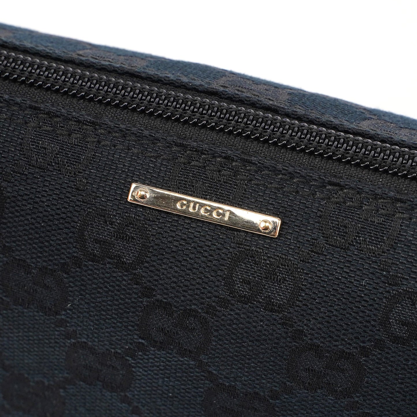 141809 Black GG Boat Pochette