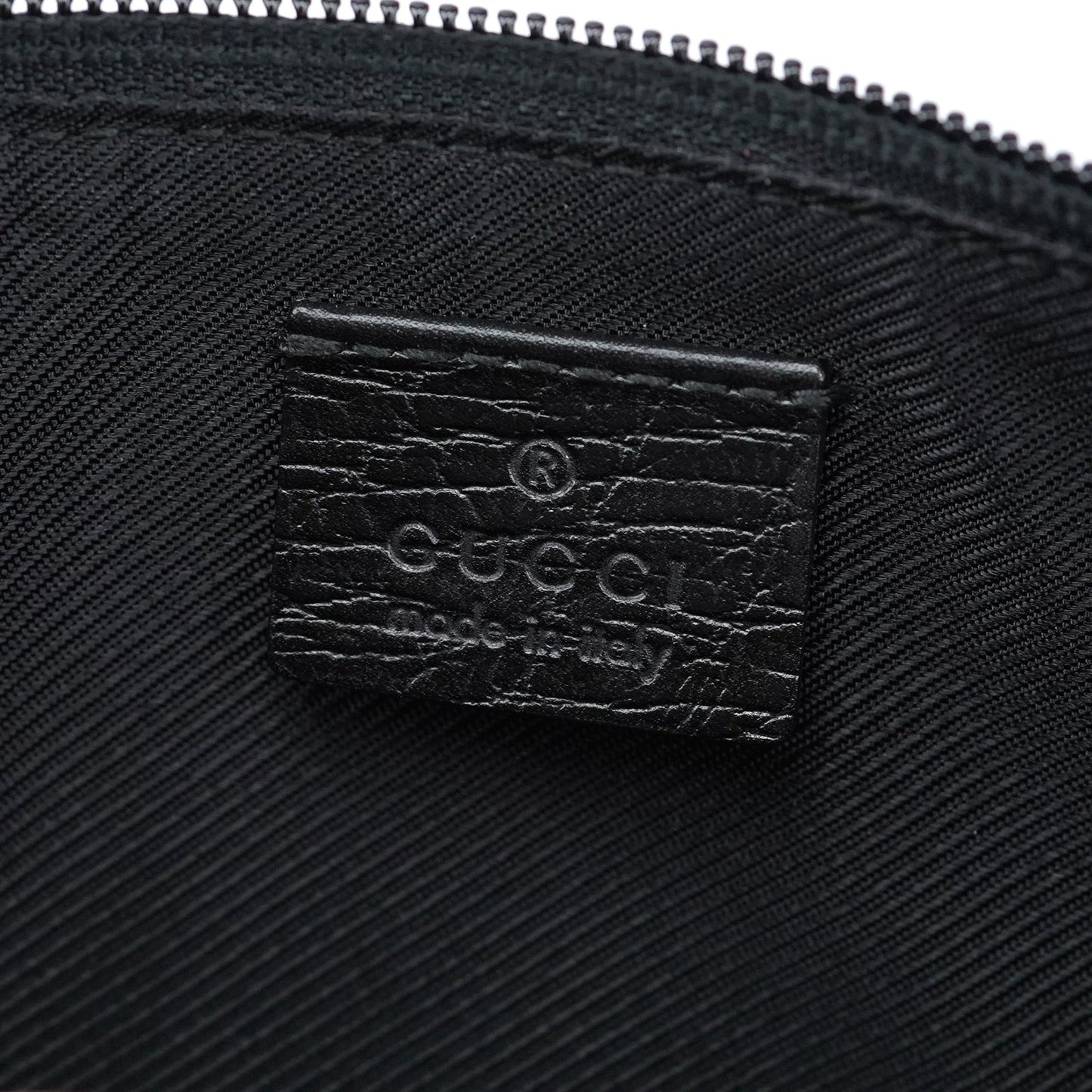 141809 Black GG Boat Pochette Bag