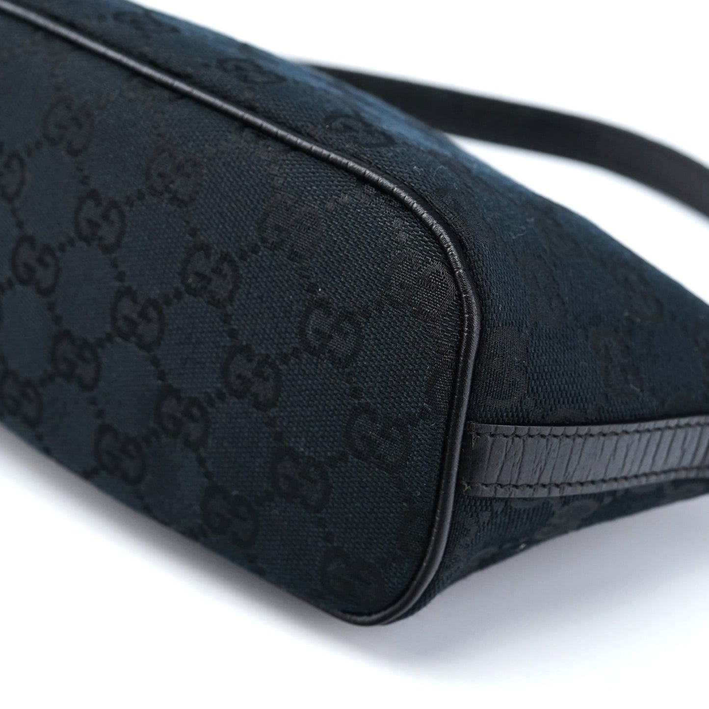 141809 Black GG Boat Pochette Bag