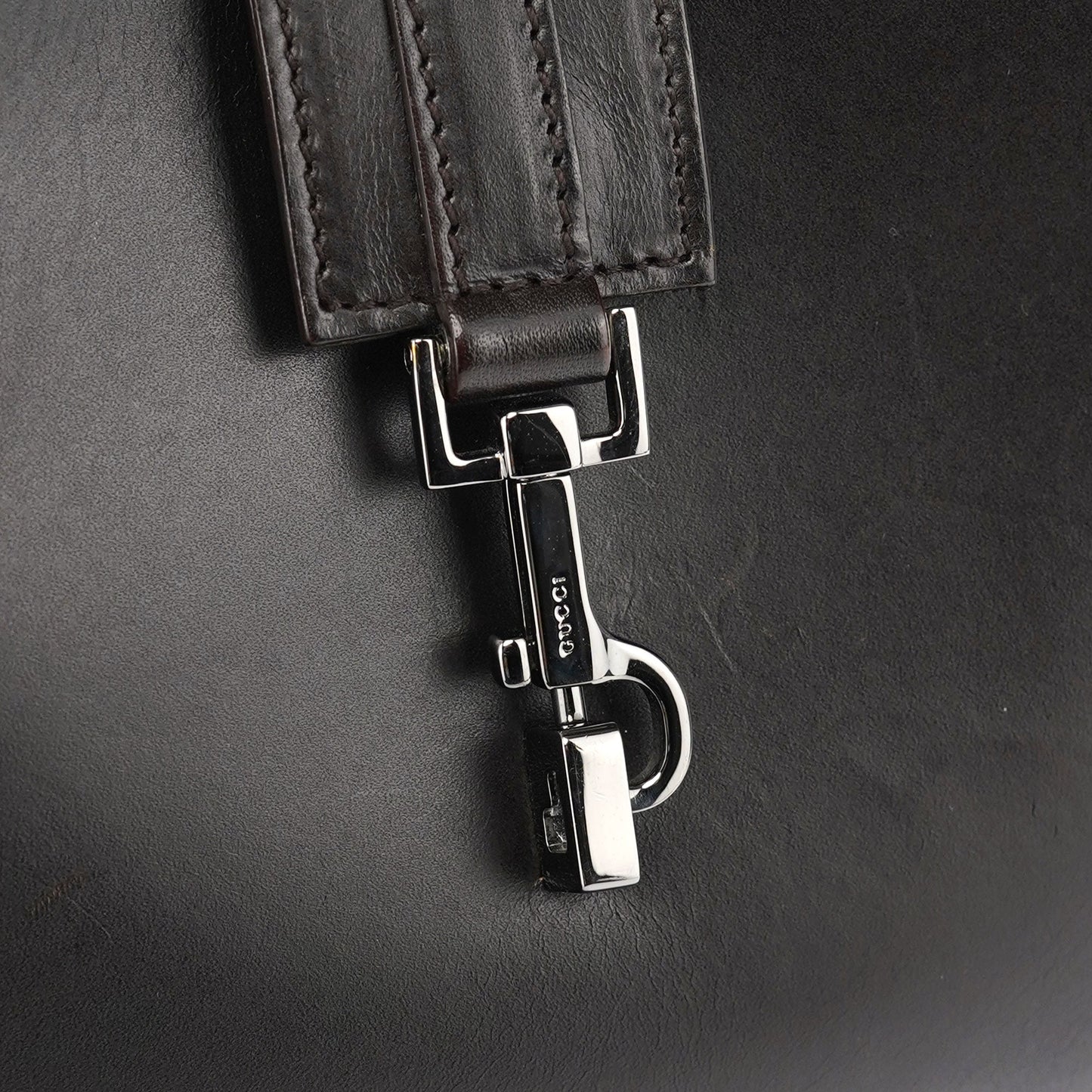 143747 Brown Calfskin Jackie Shoulder Bag