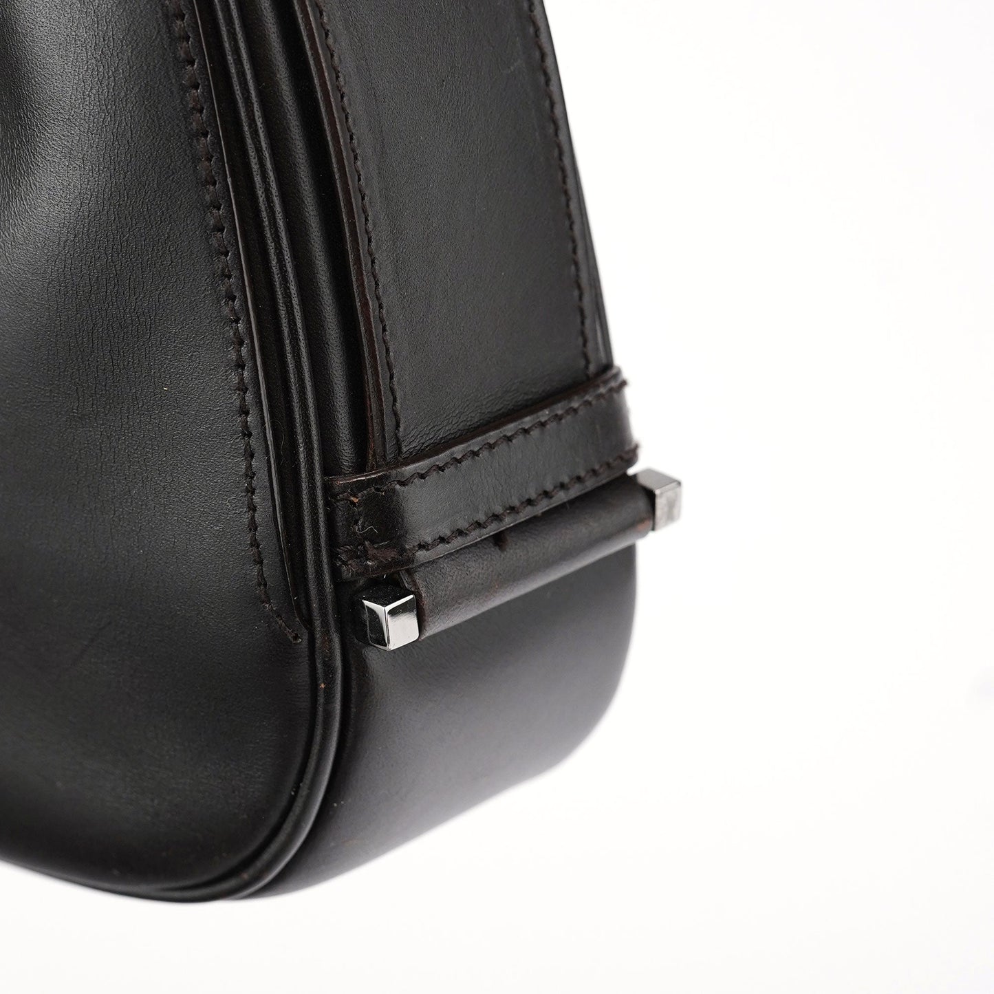 143747 Brown Calfskin Jackie Shoulder Bag