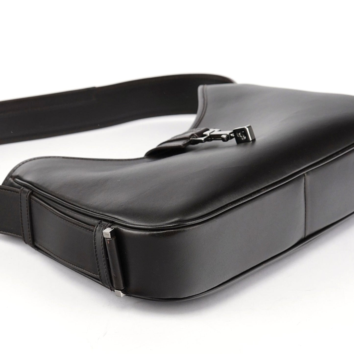 143747 Brown Calfskin Jackie Shoulder Bag