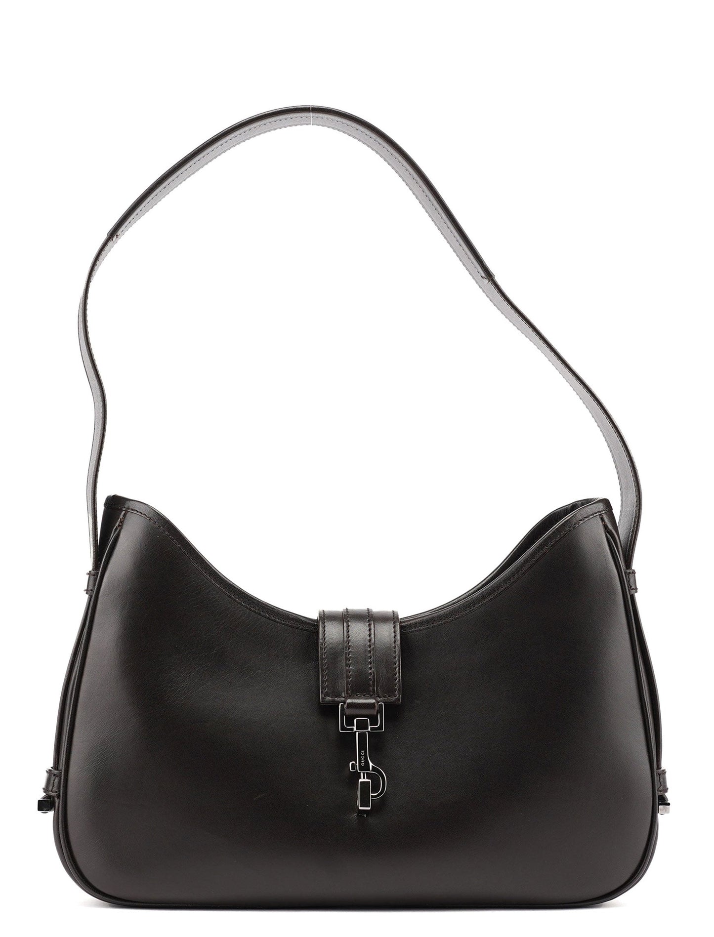 143747 Brown Calfskin Jackie Shoulder Bag