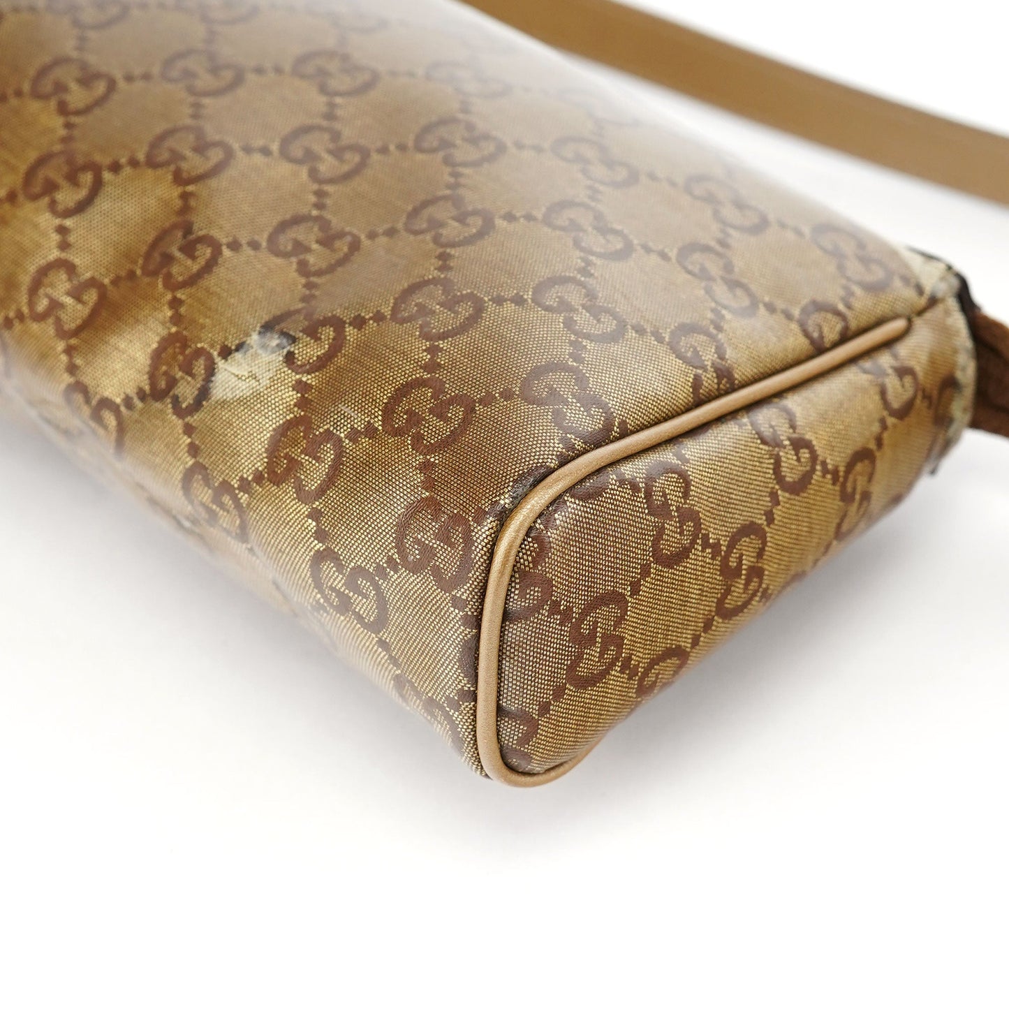 145750 Beige GG Coated Mini Shoulder Bag