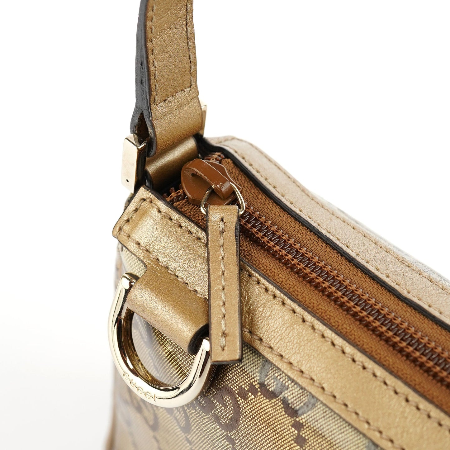 145750 Beige GG Coated Mini Shoulder Bag