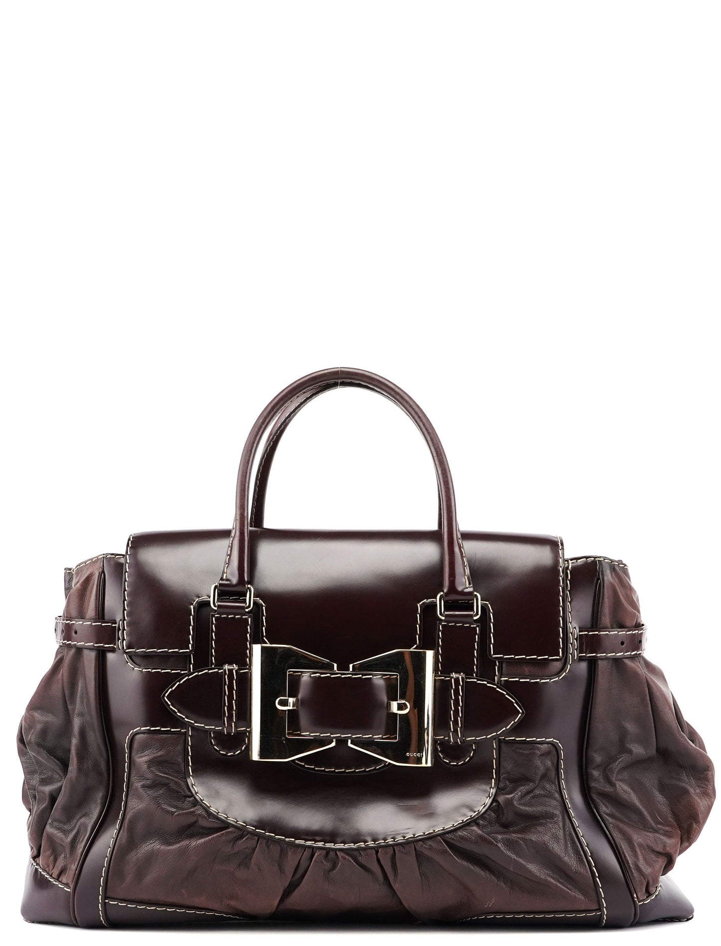189881 Brown Leather Handbag