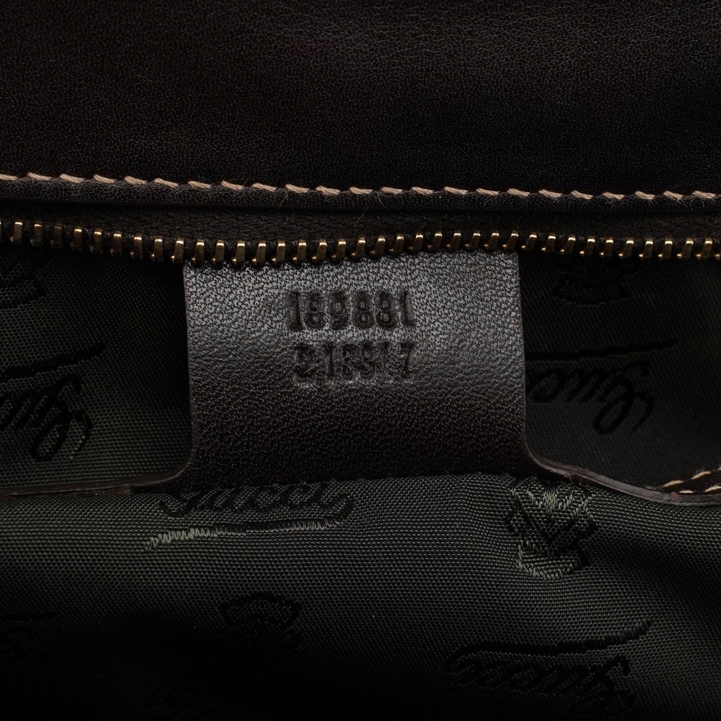 189881 Brown Leather Handbag