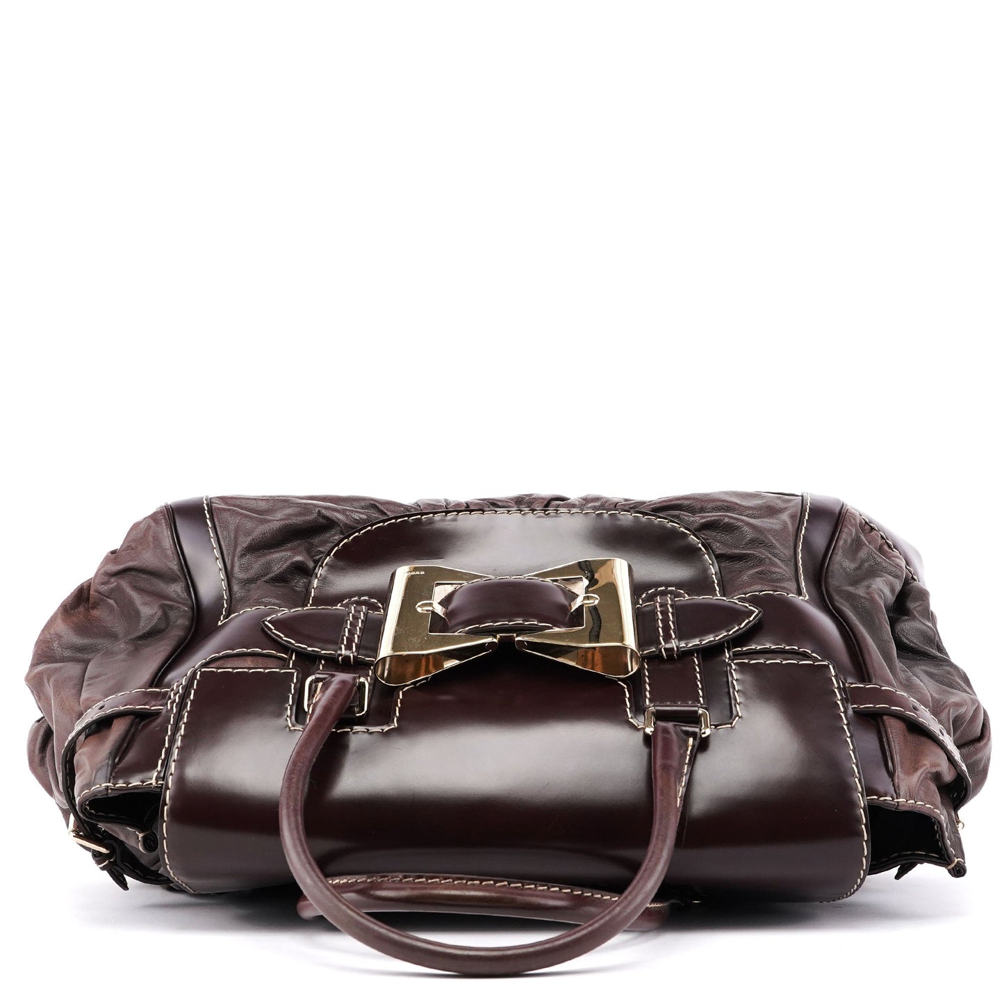 189881 Brown Leather Handbag