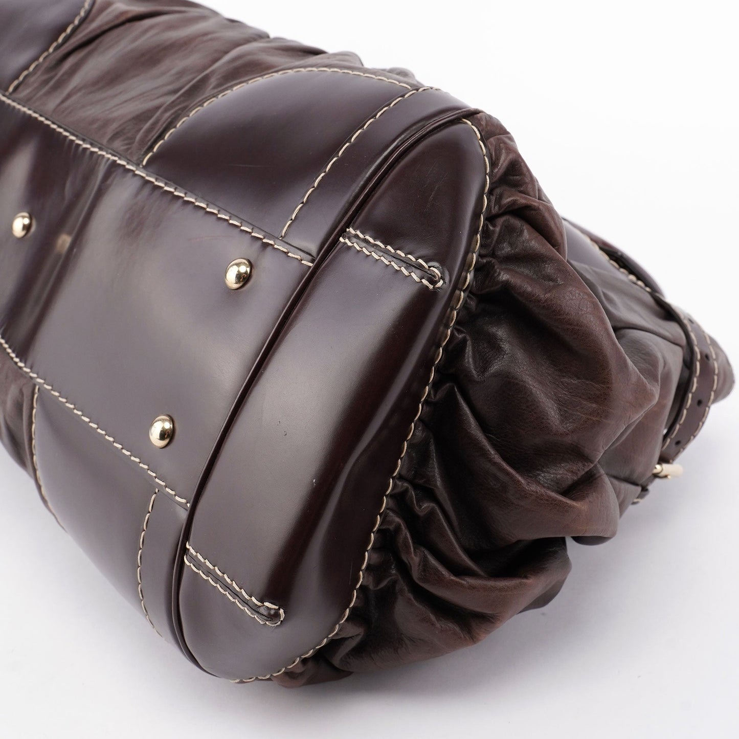 189881 Brown Leather Handbag