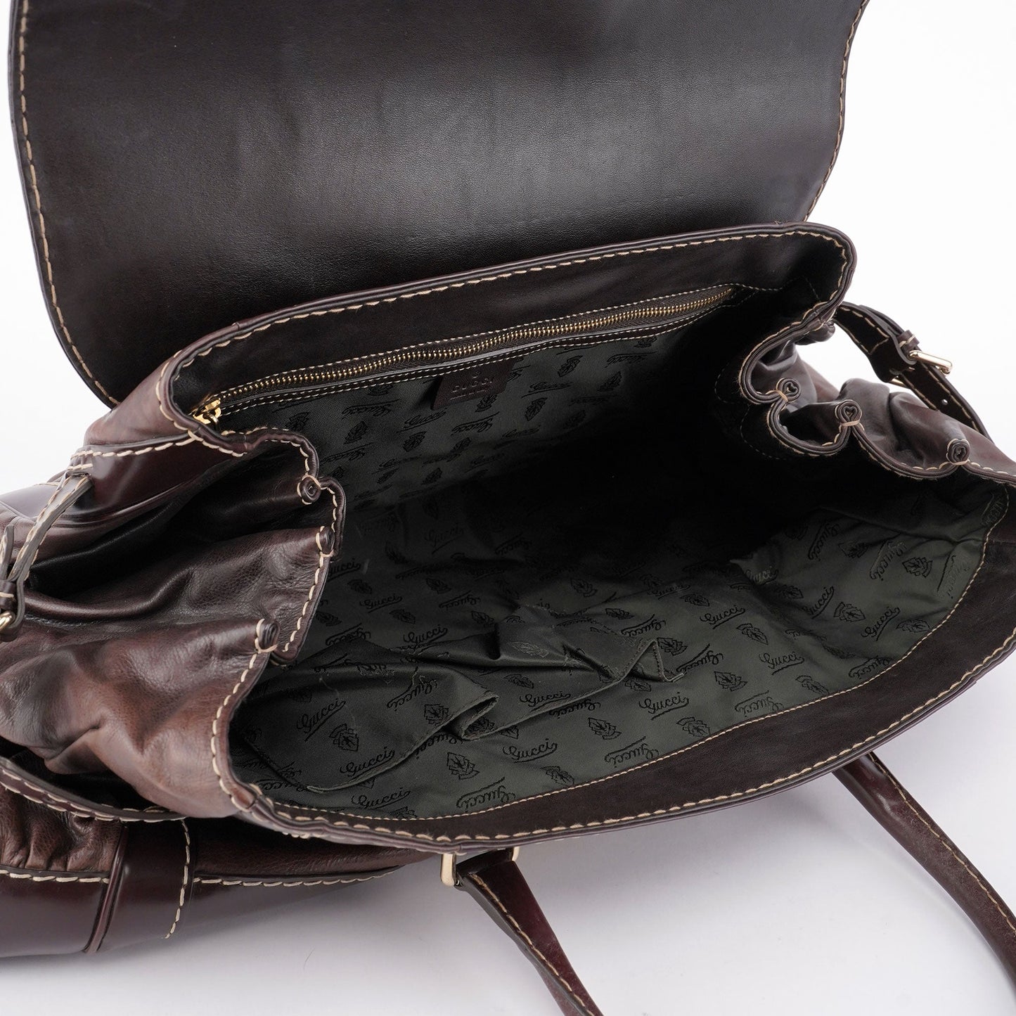 189881 Brown Leather Handbag