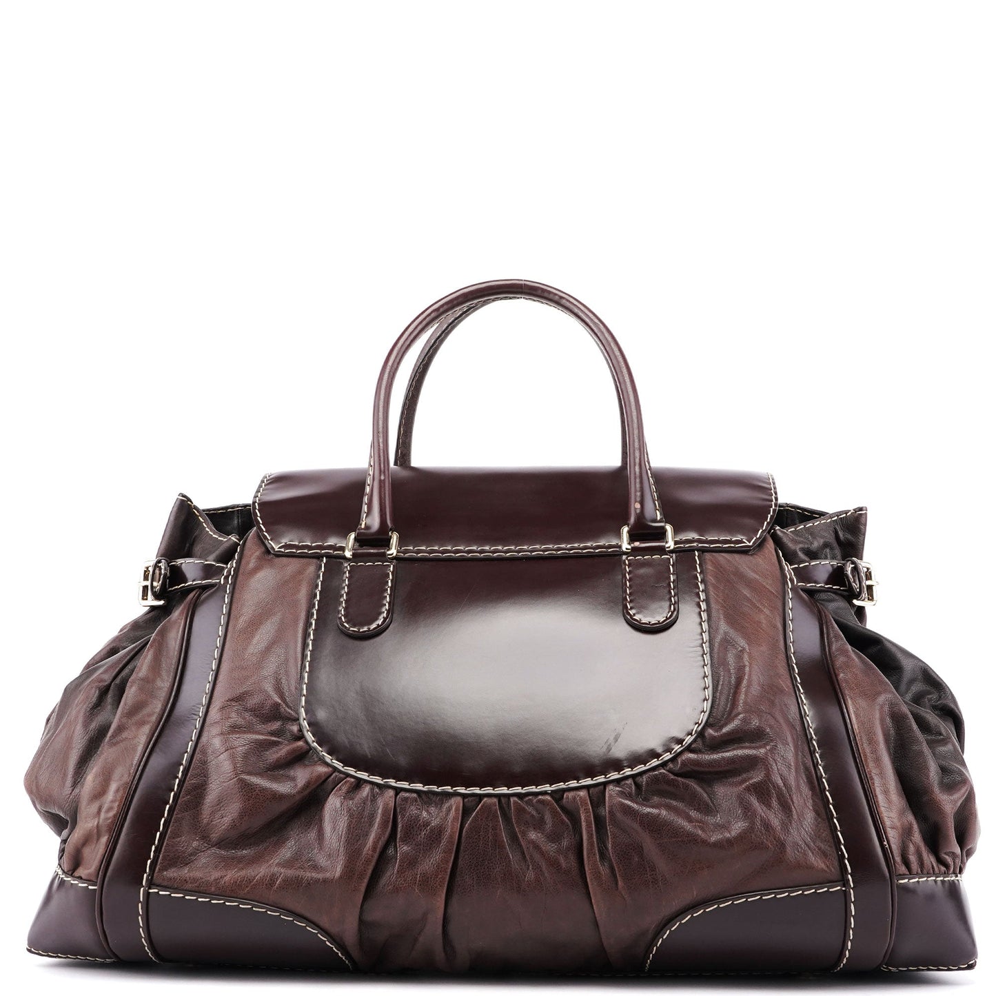 189881 Brown Leather Handbag