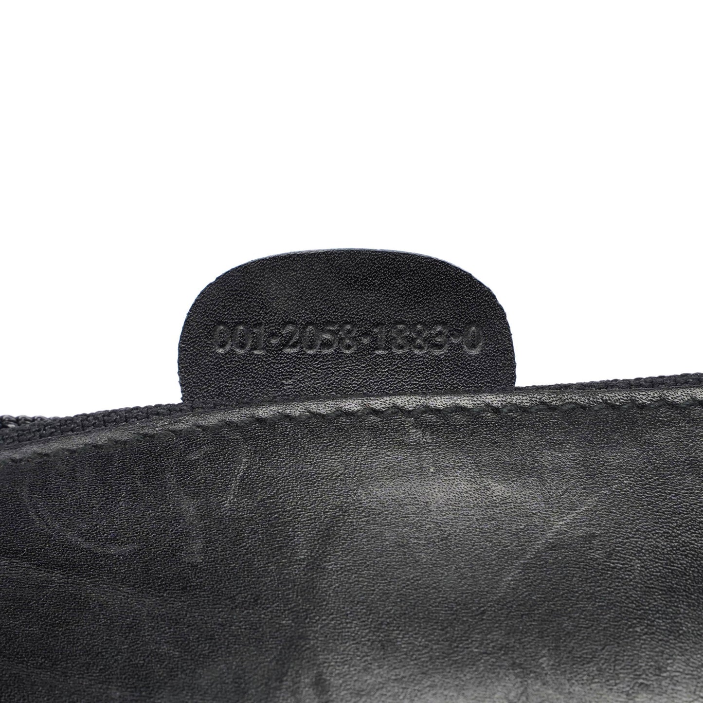 1990's Black Leather Bamboo Bag