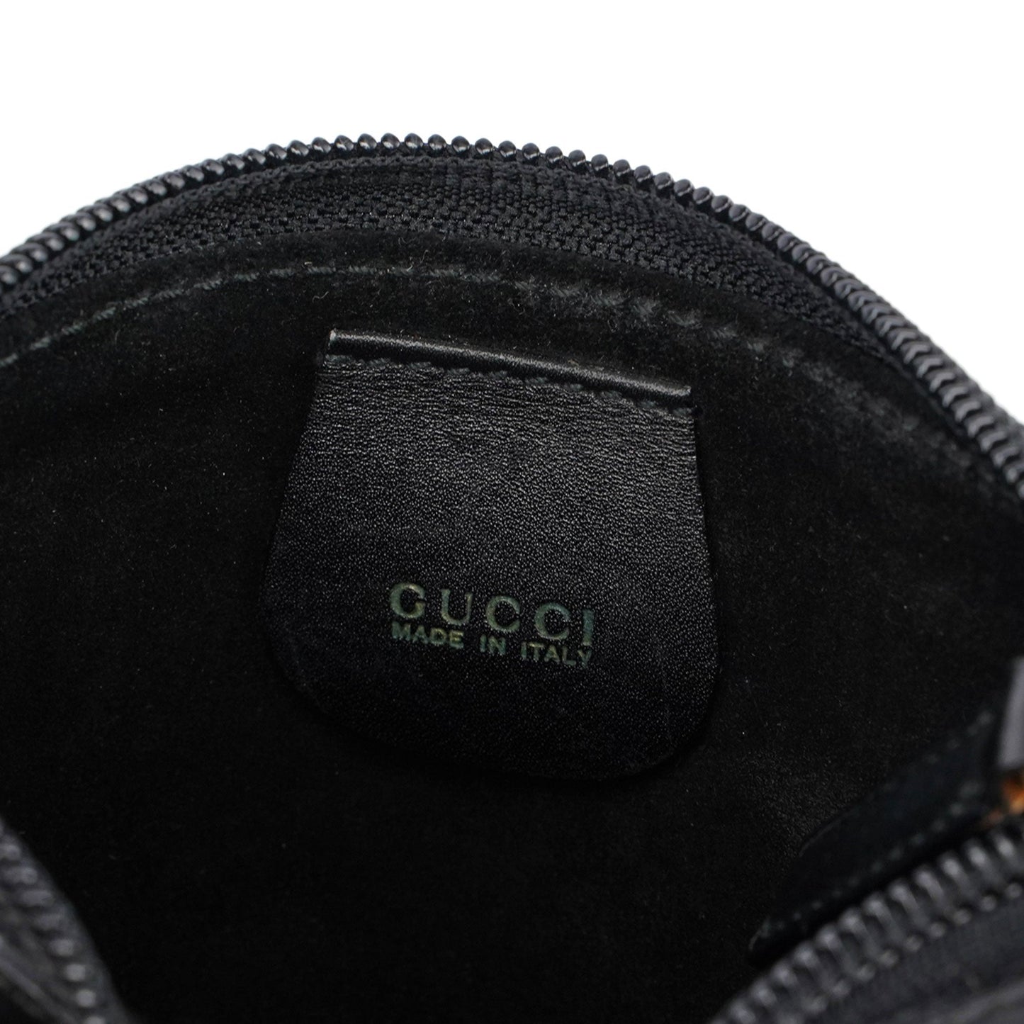 1990's Black Leather Bamboo Bag