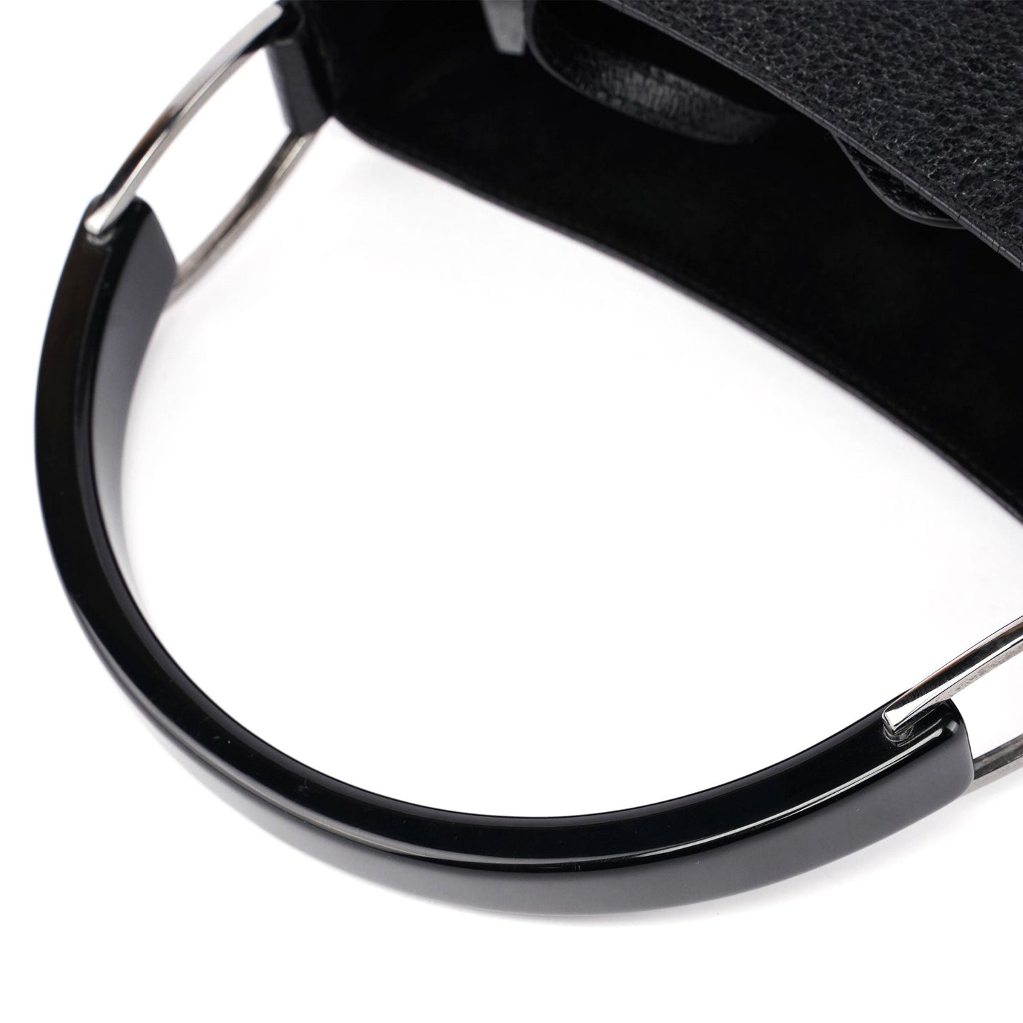 1990's Black Leather Bucket Bag