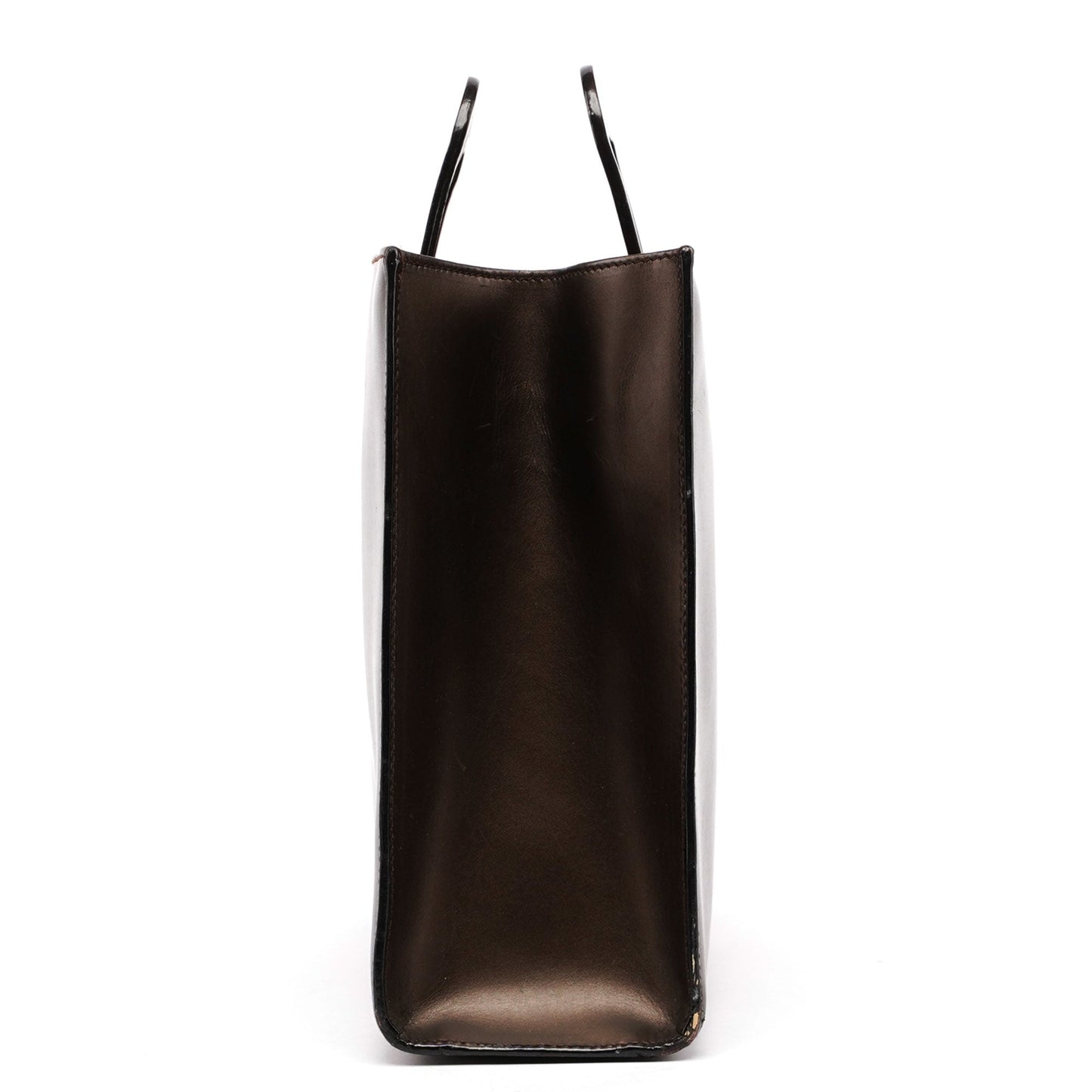 1990's Bronze Leather 2-Way Tote