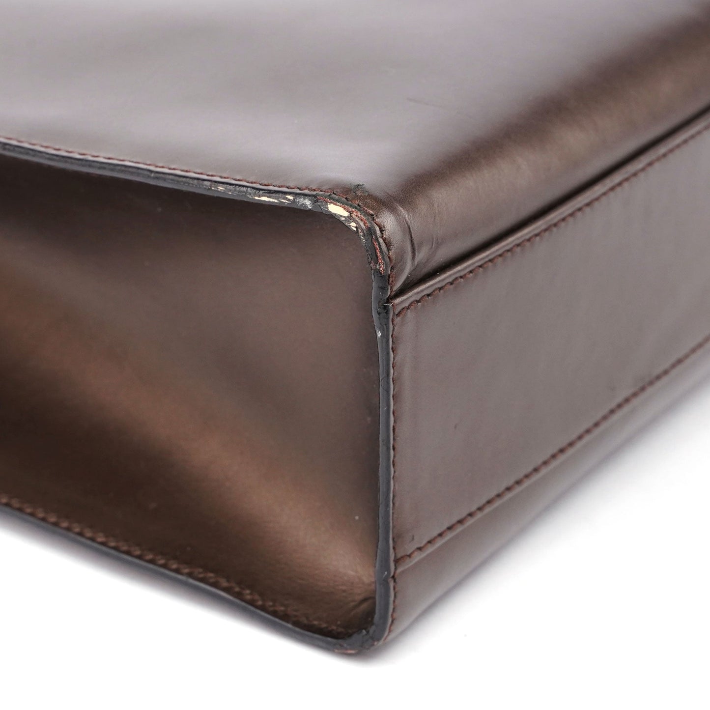 1990's Bronze Leather 2-Way Tote