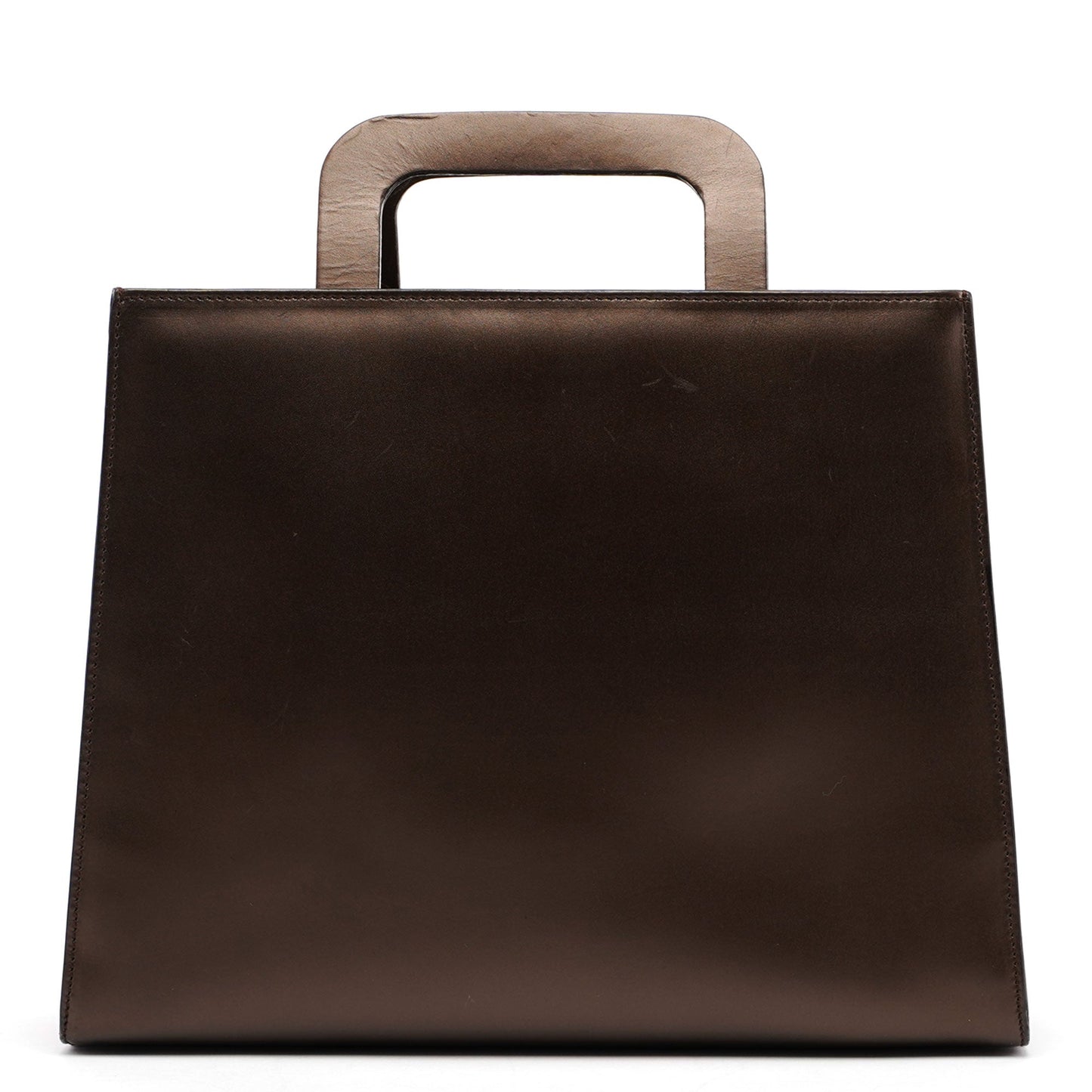 1990's Bronze Leather 2-Way Tote