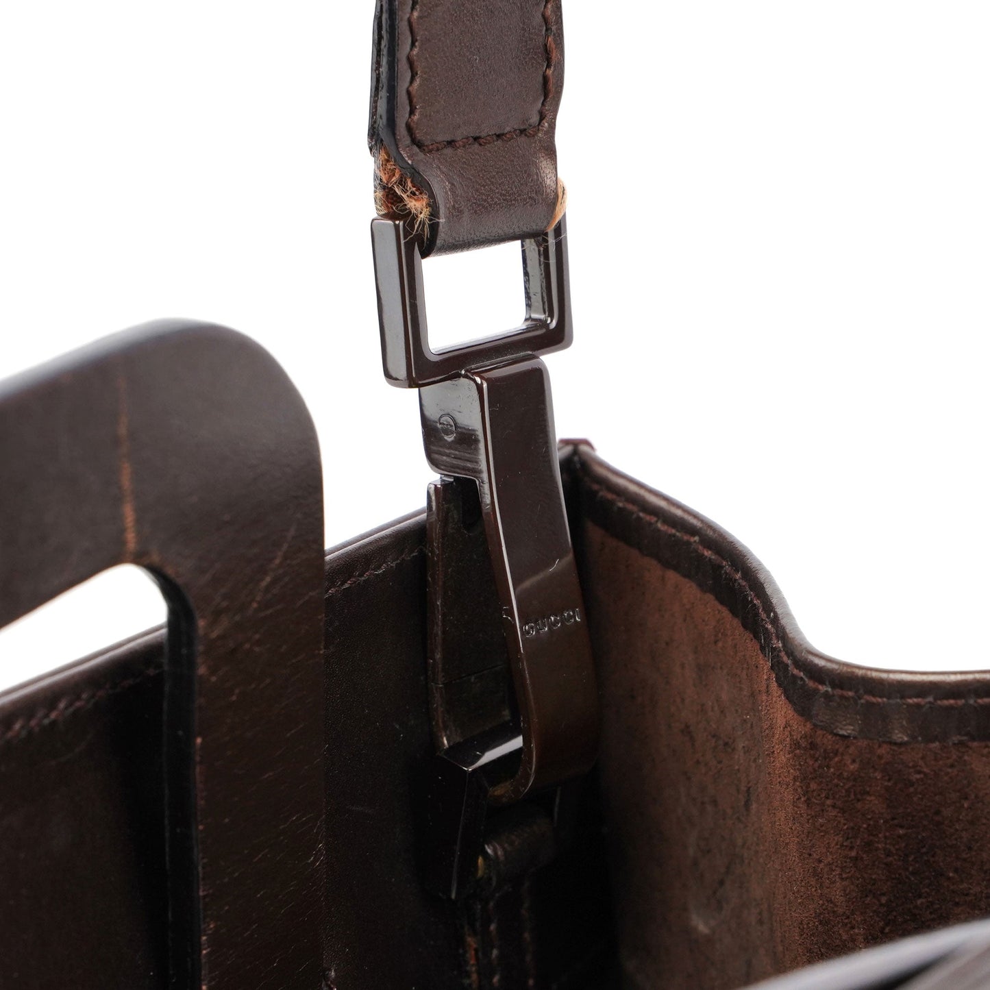 1990's Bronze Leather 2-Way Tote