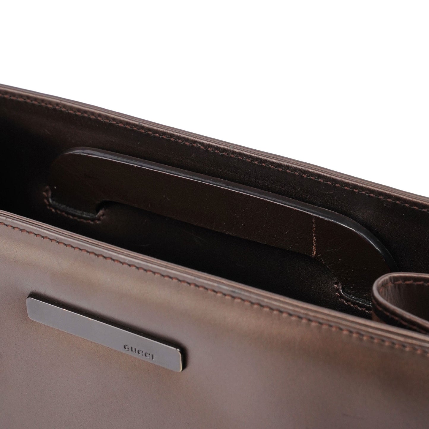 1990's Bronze Leather 2-Way Tote