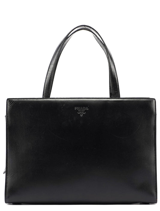 1995 Black Vitello Tote