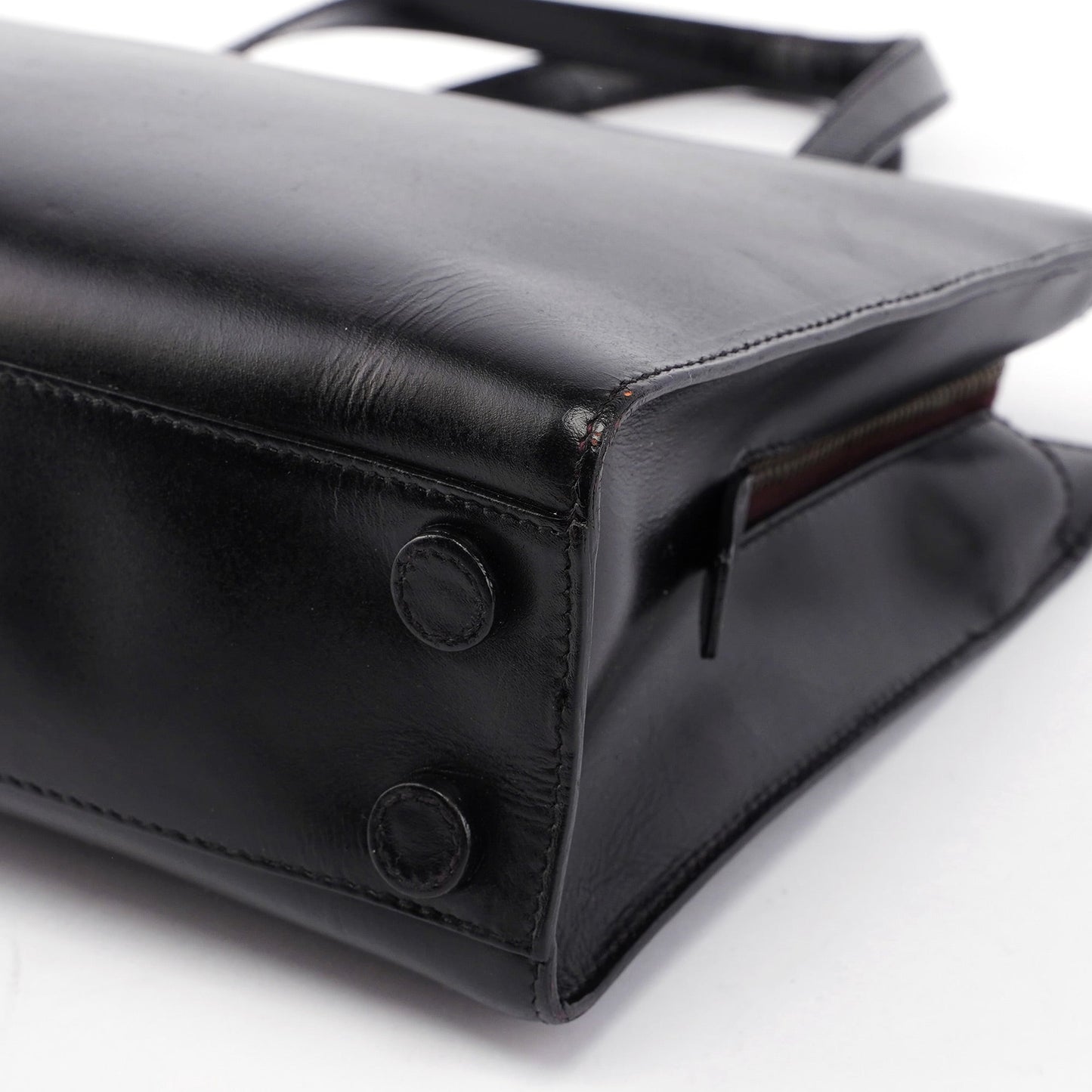 1995 Black Vitello Tote