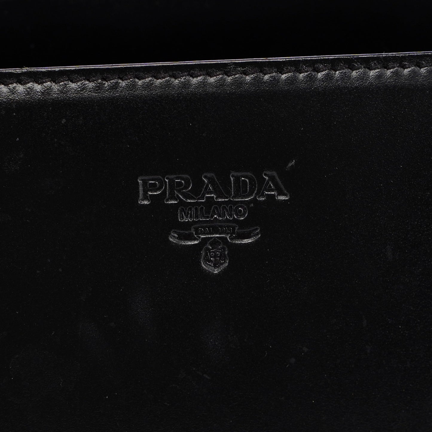 1995 Black Vitello Tote