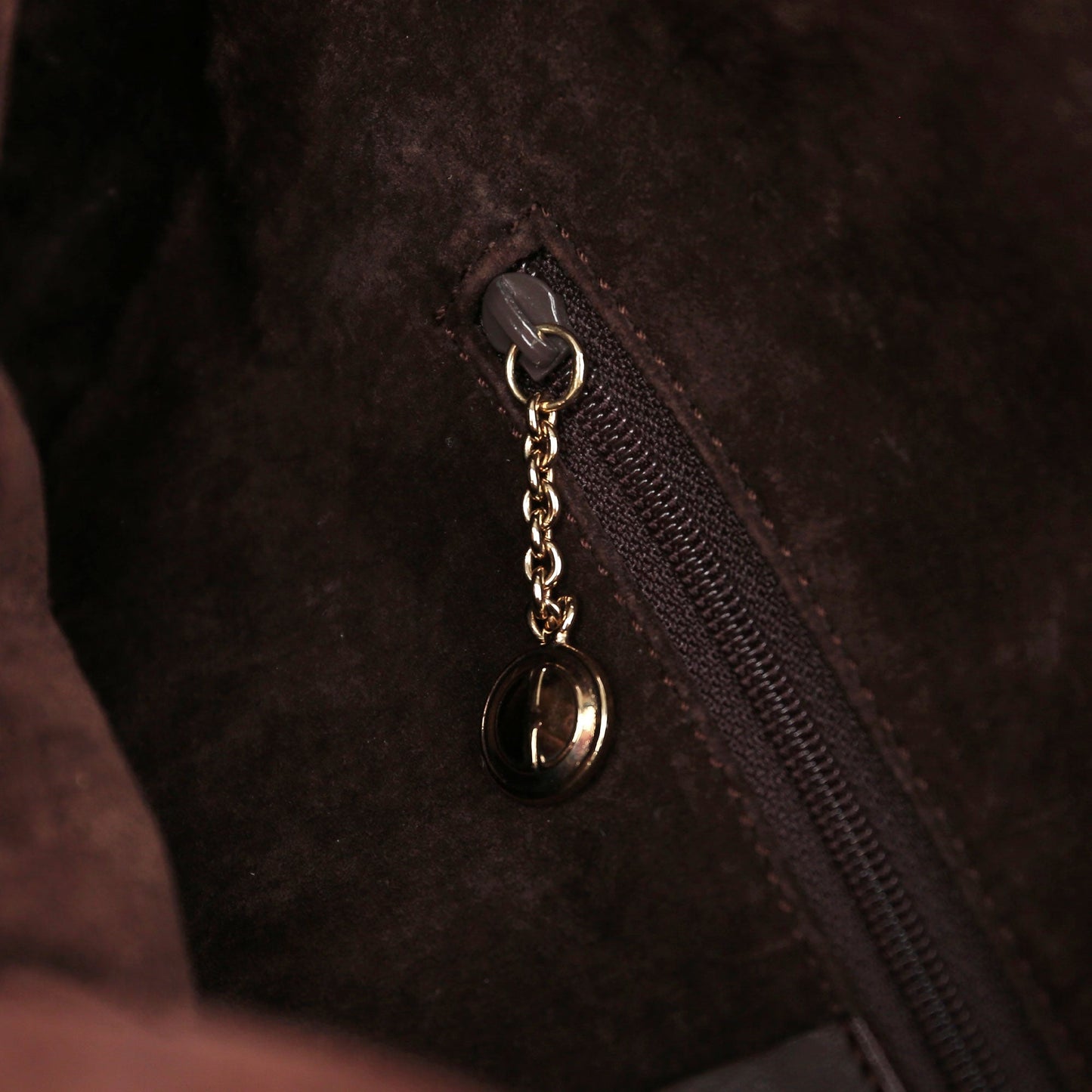 1996 Brown Woven Bamboo 2-Way Bag