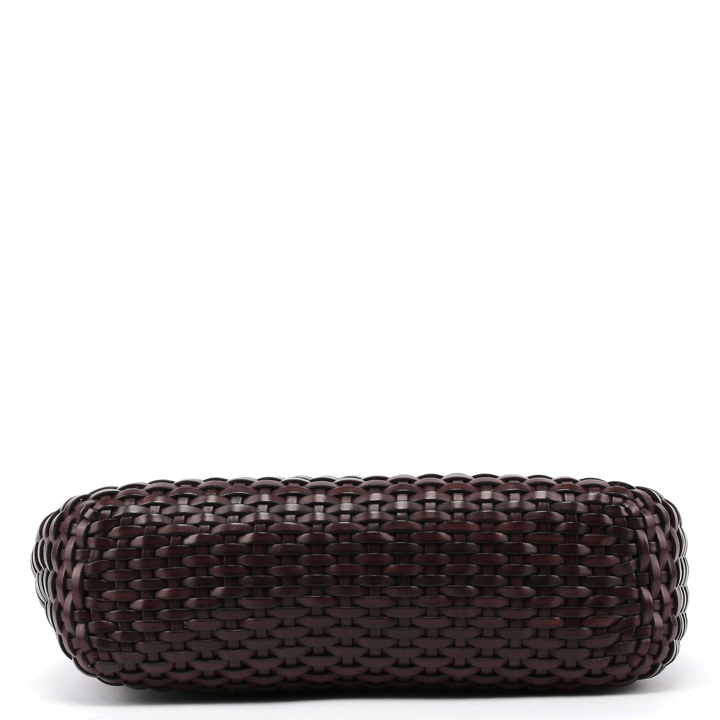 1996 Brown Woven Bamboo 2-Way Bag