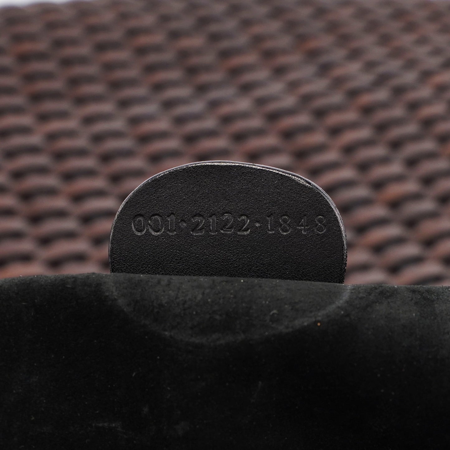 1996 Brown Woven Bamboo 2-Way Bag