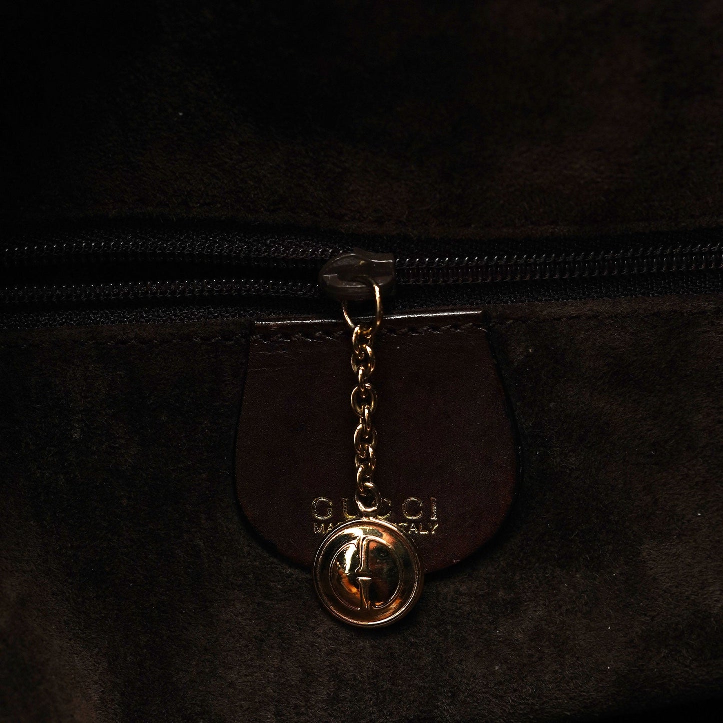 1996 Brown Woven Bamboo 2-Way Shoulder Bag